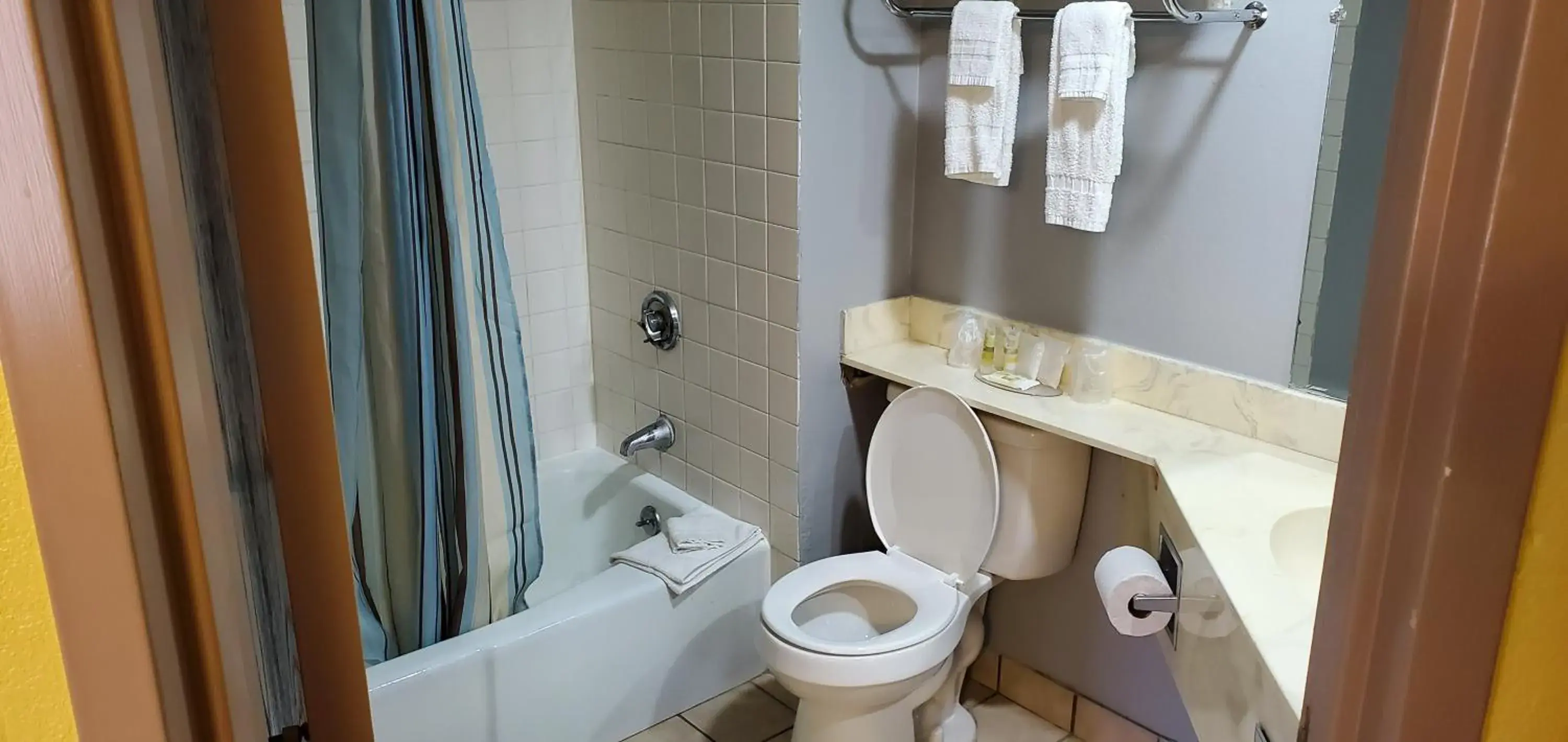 Shower, Bathroom in Red Carpet Inn-Macon