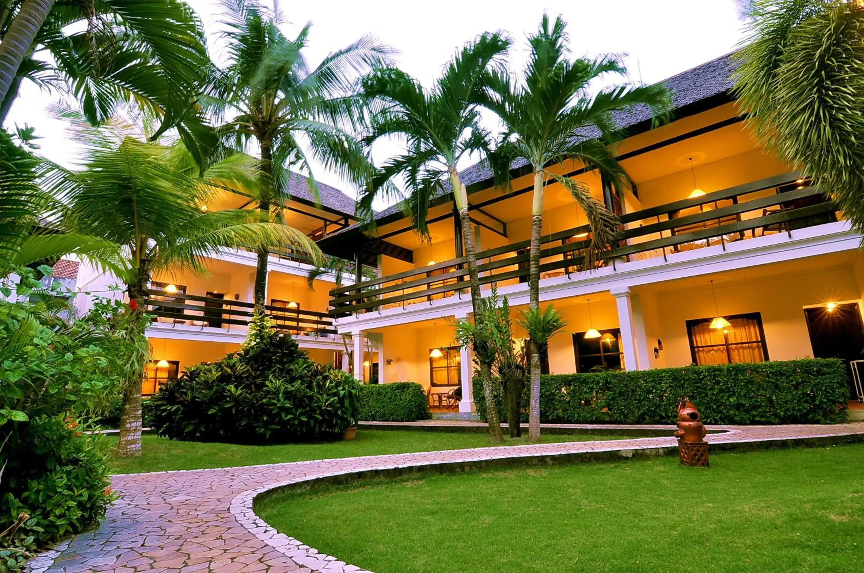 Facade/entrance, Property Building in Hotel Palm Garden Bali