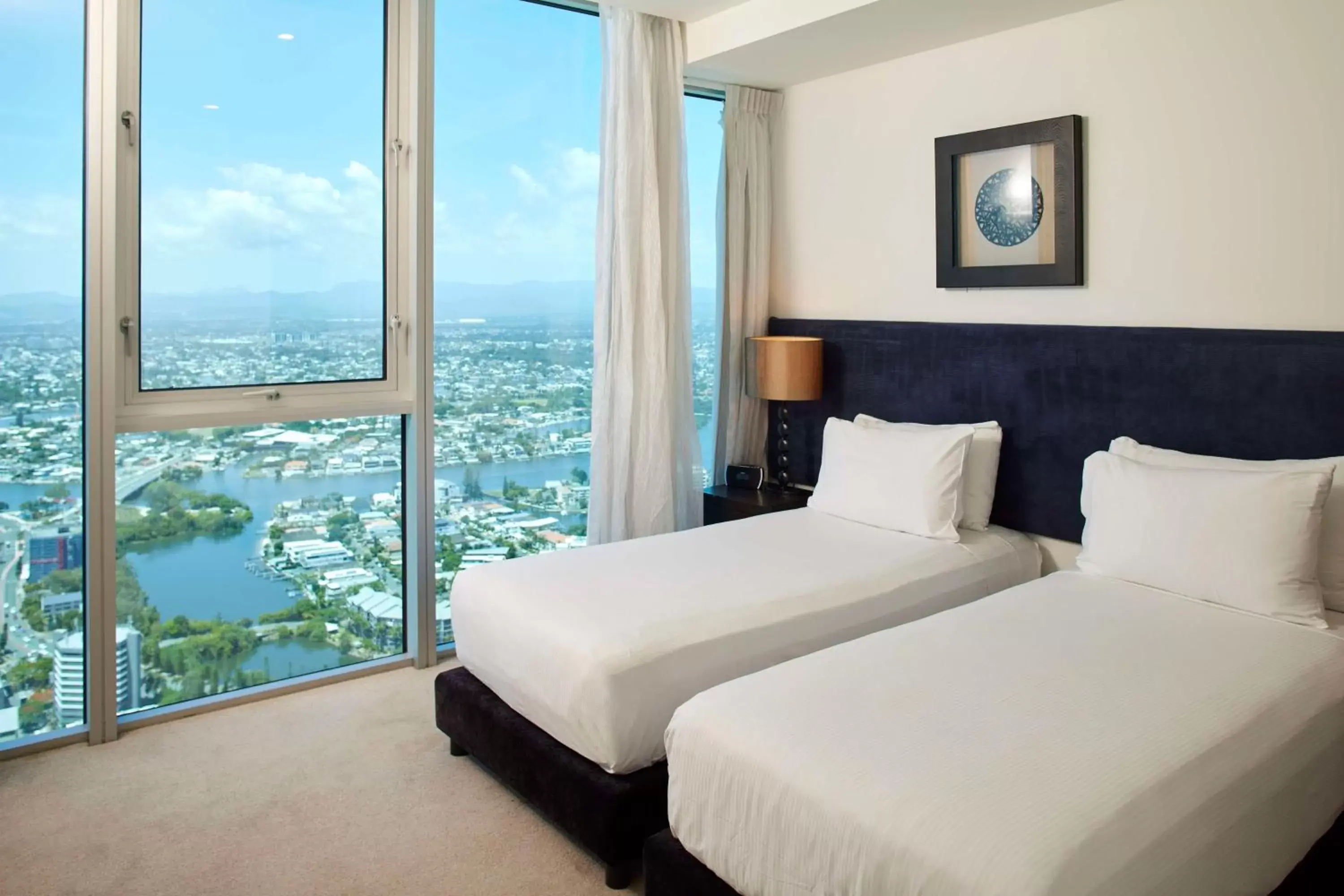 Bed in Hilton Surfers Paradise Hotel & Residences