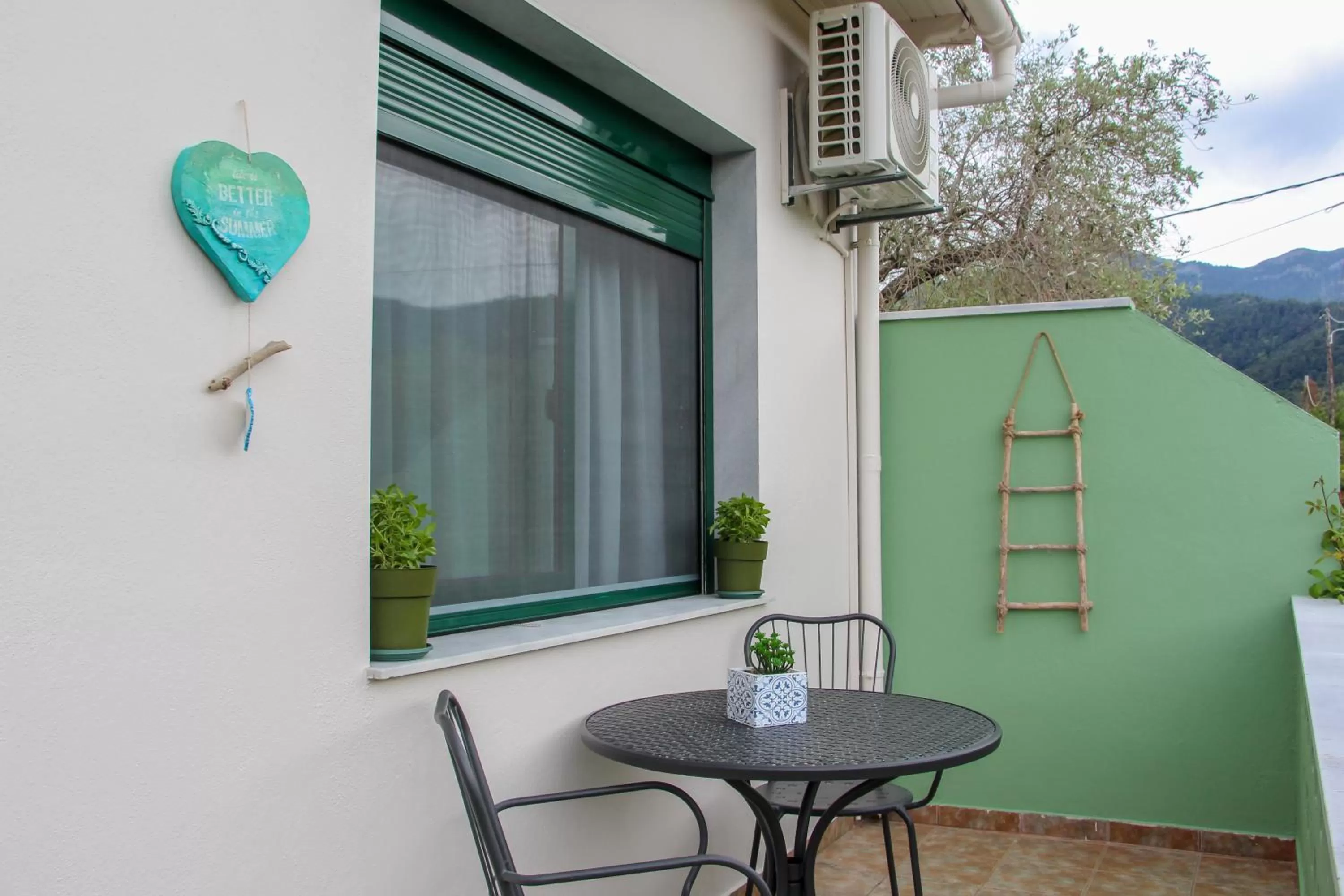 Balcony/Terrace in Lamprini's Deluxe Studios