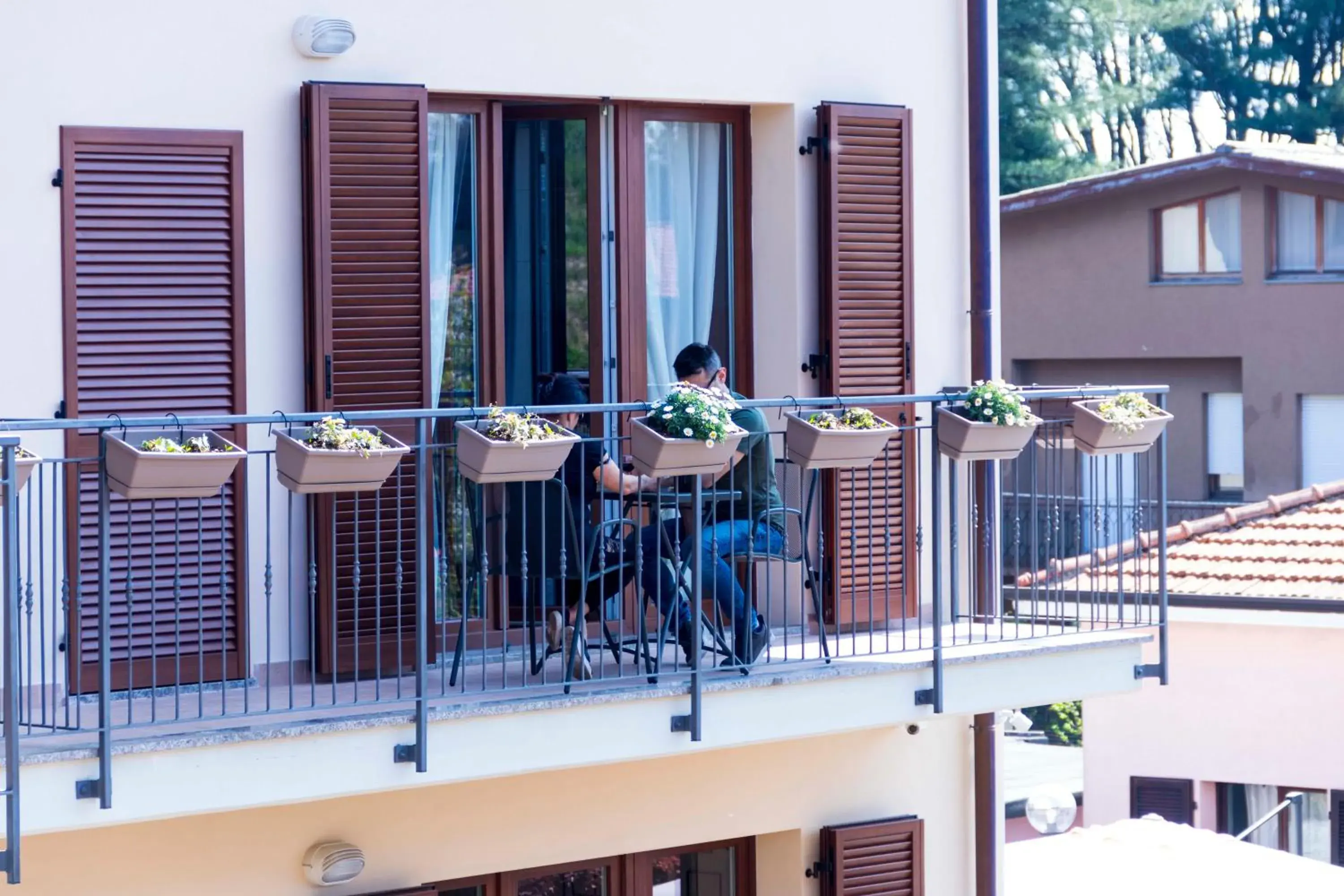 Balcony/Terrace in Hotel Rossovino Como