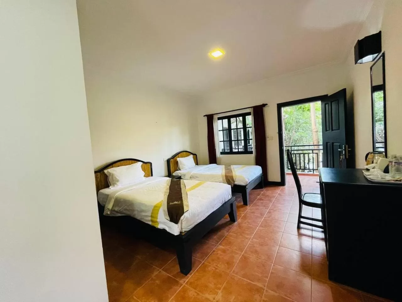 Bed in Angkor Tiger Resort