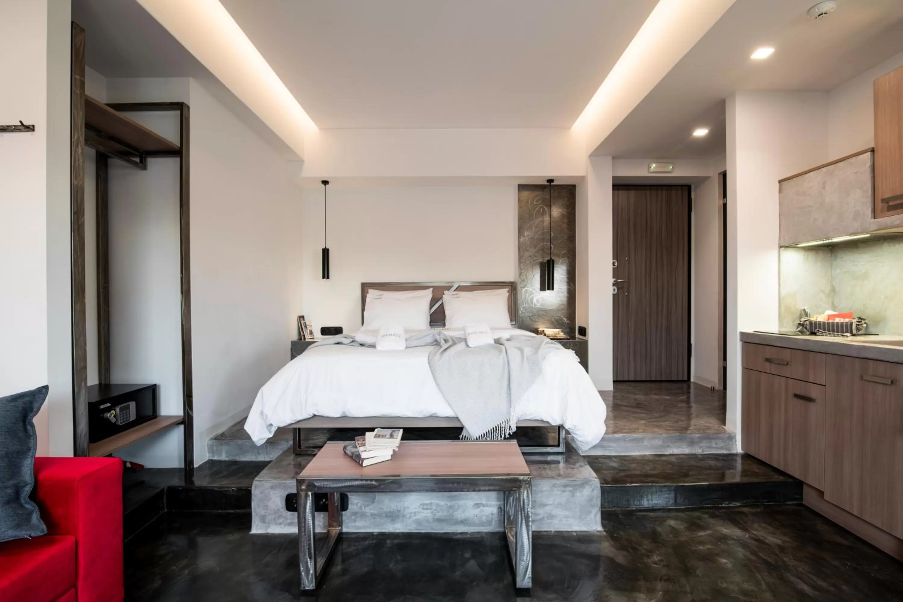 Bed in AthinA STREETAPARTMENTS