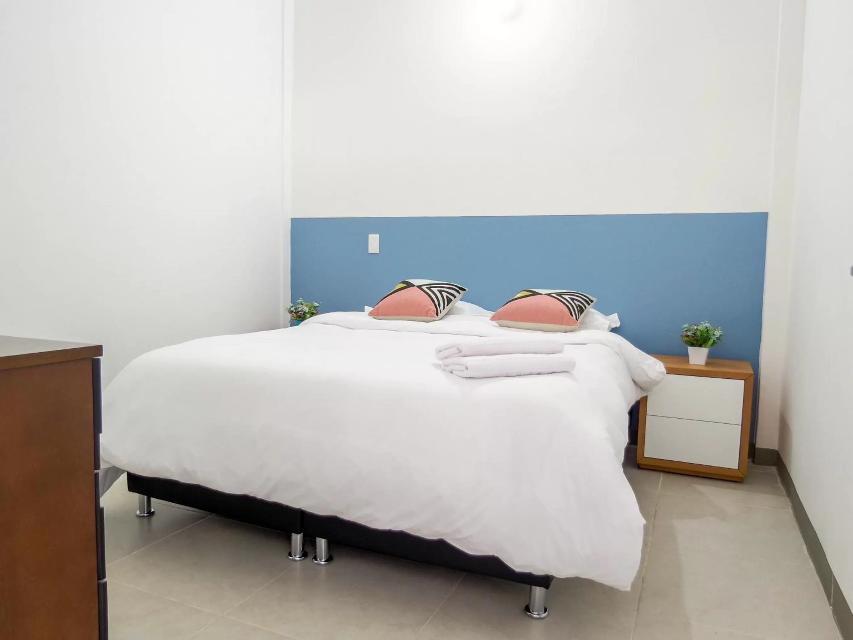 Bed in Hotel Azulado Jericó