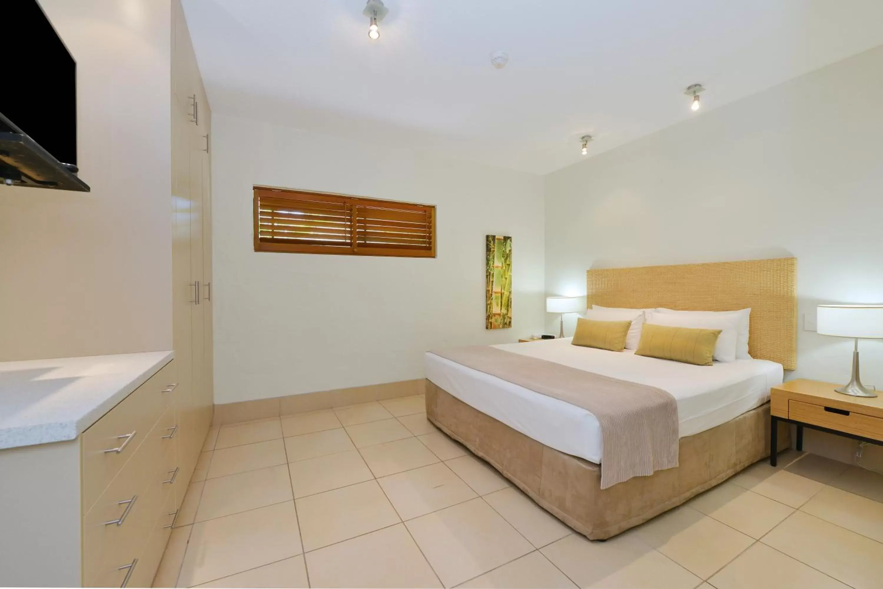 Bedroom, Bed in Club Tropical Resort with Onsite Reception & Check In