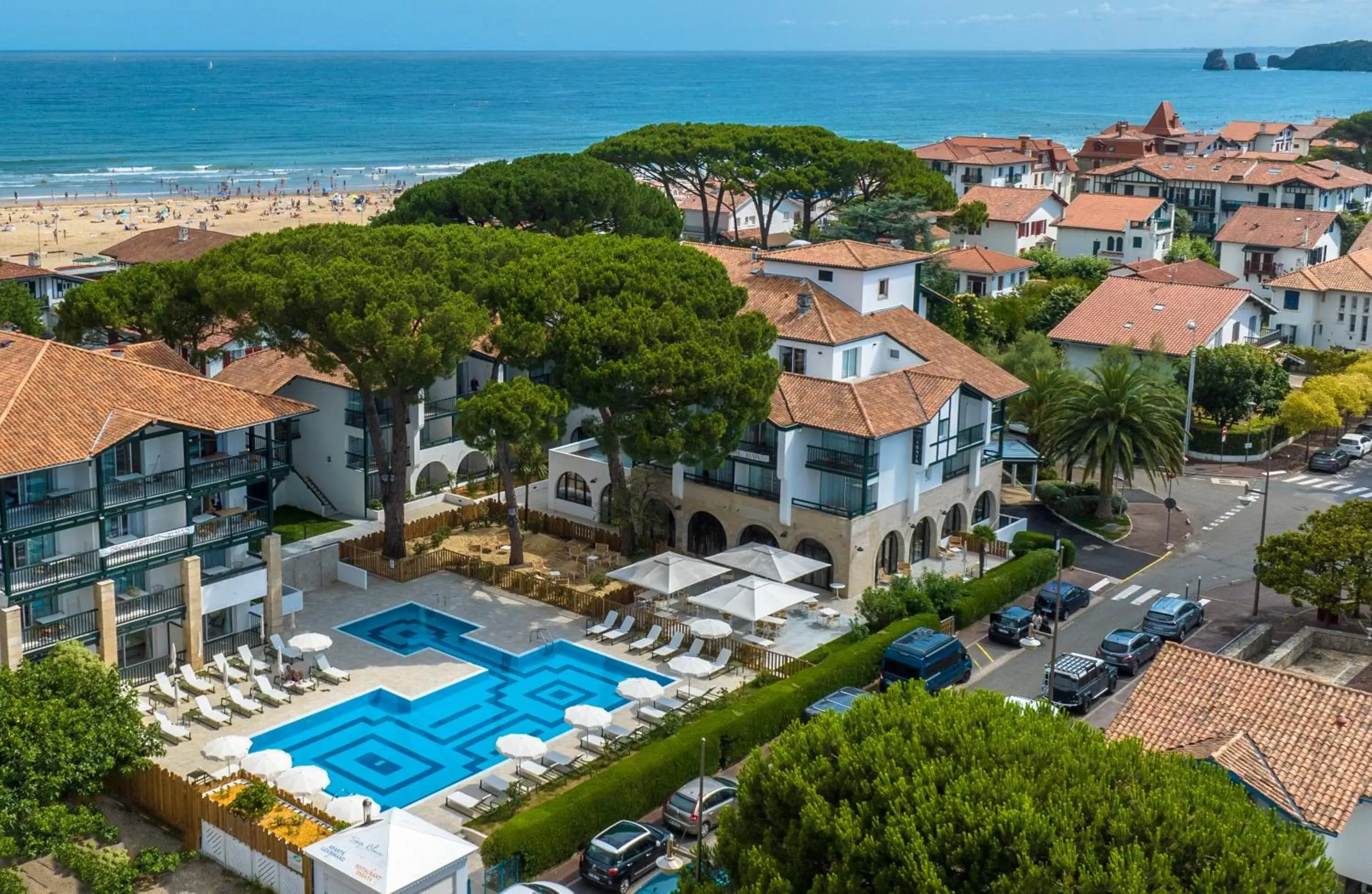 Bird's-eye View in Hôtel Ibaia