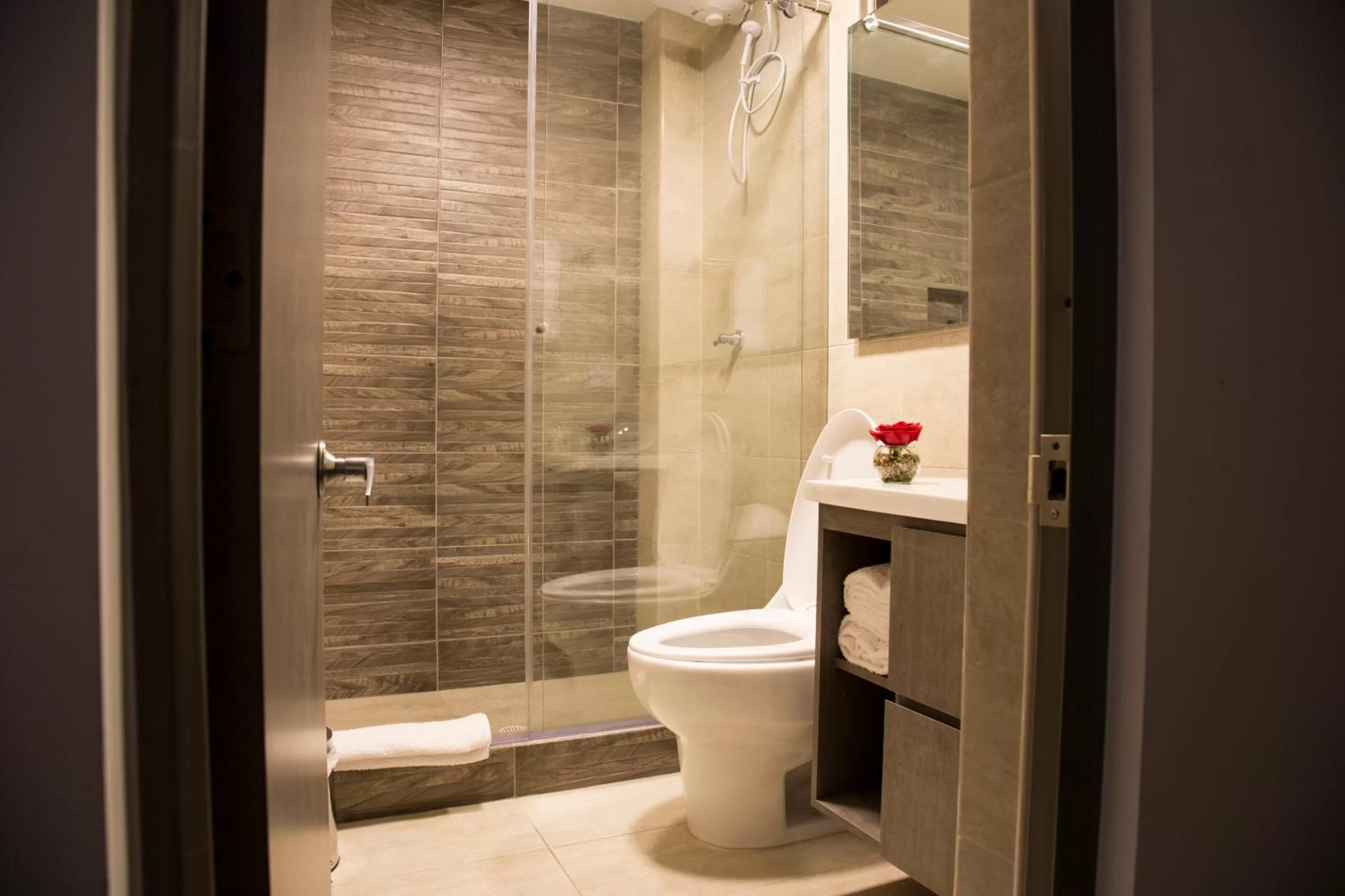 Bathroom in Agora Suites Self-Service Boutique Hotel