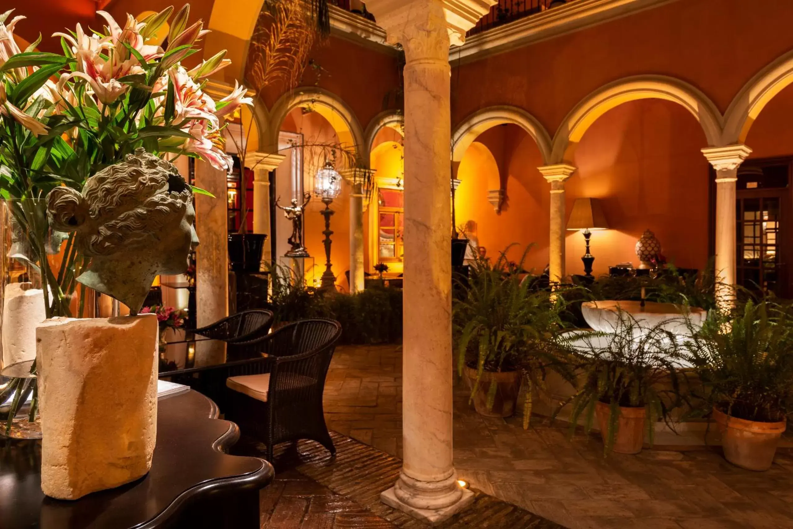 Patio, Restaurant/Places to Eat in Hotel Casa Del Poeta