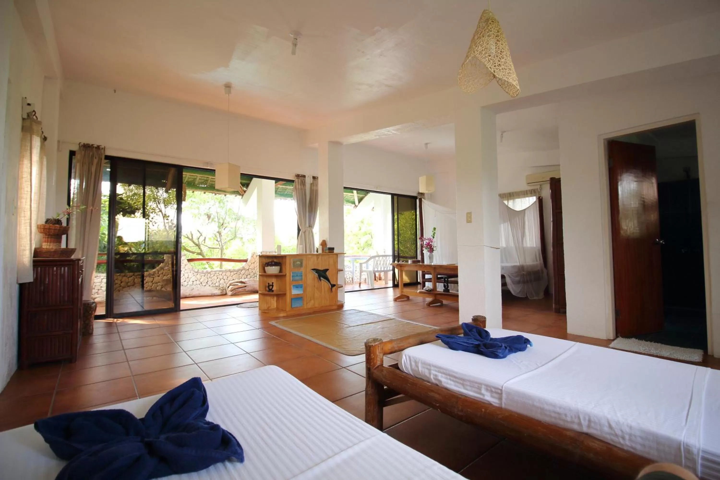 Bed in The Blue Orchid Resort