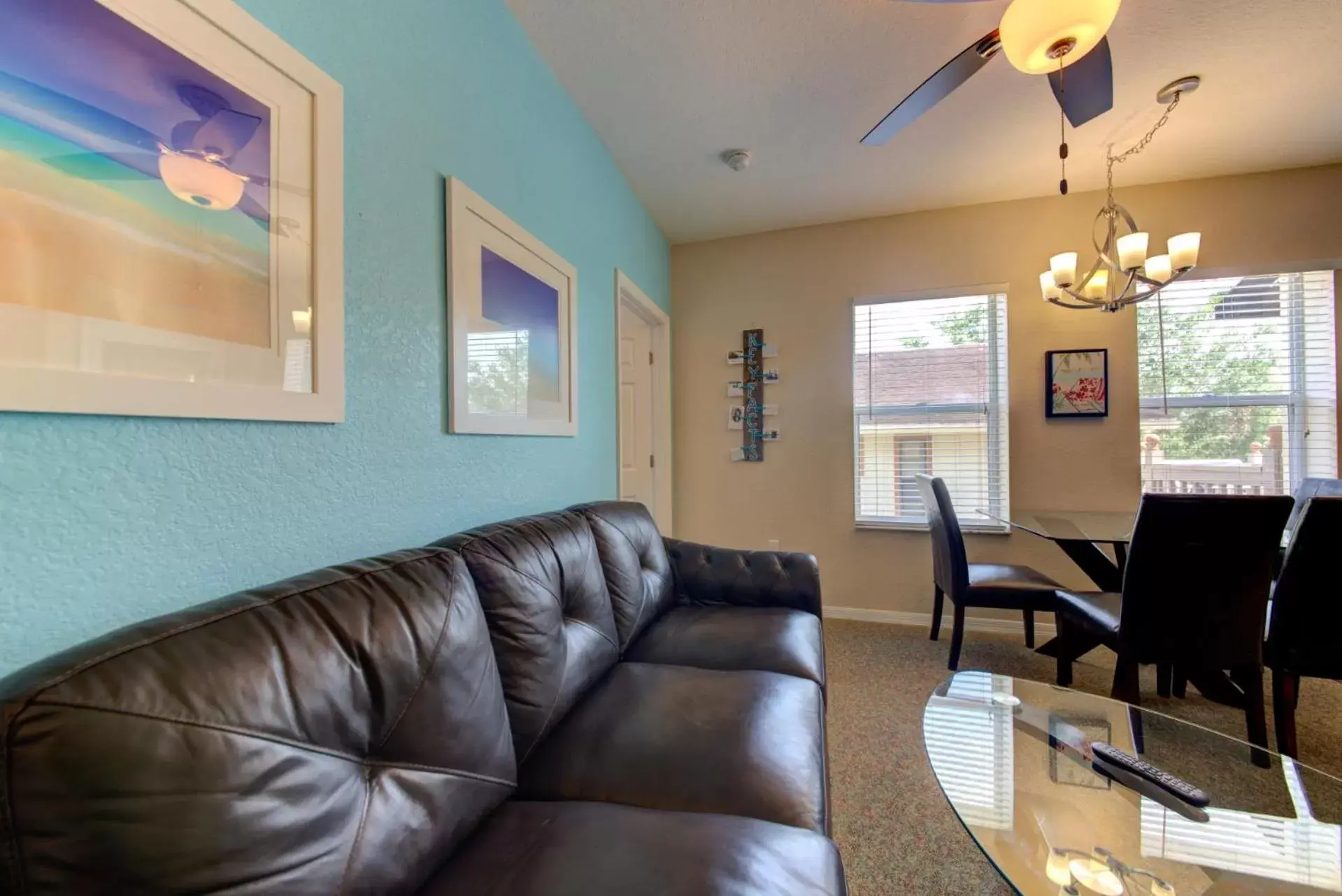 Living room, Seating Area in The Ringling Beach House