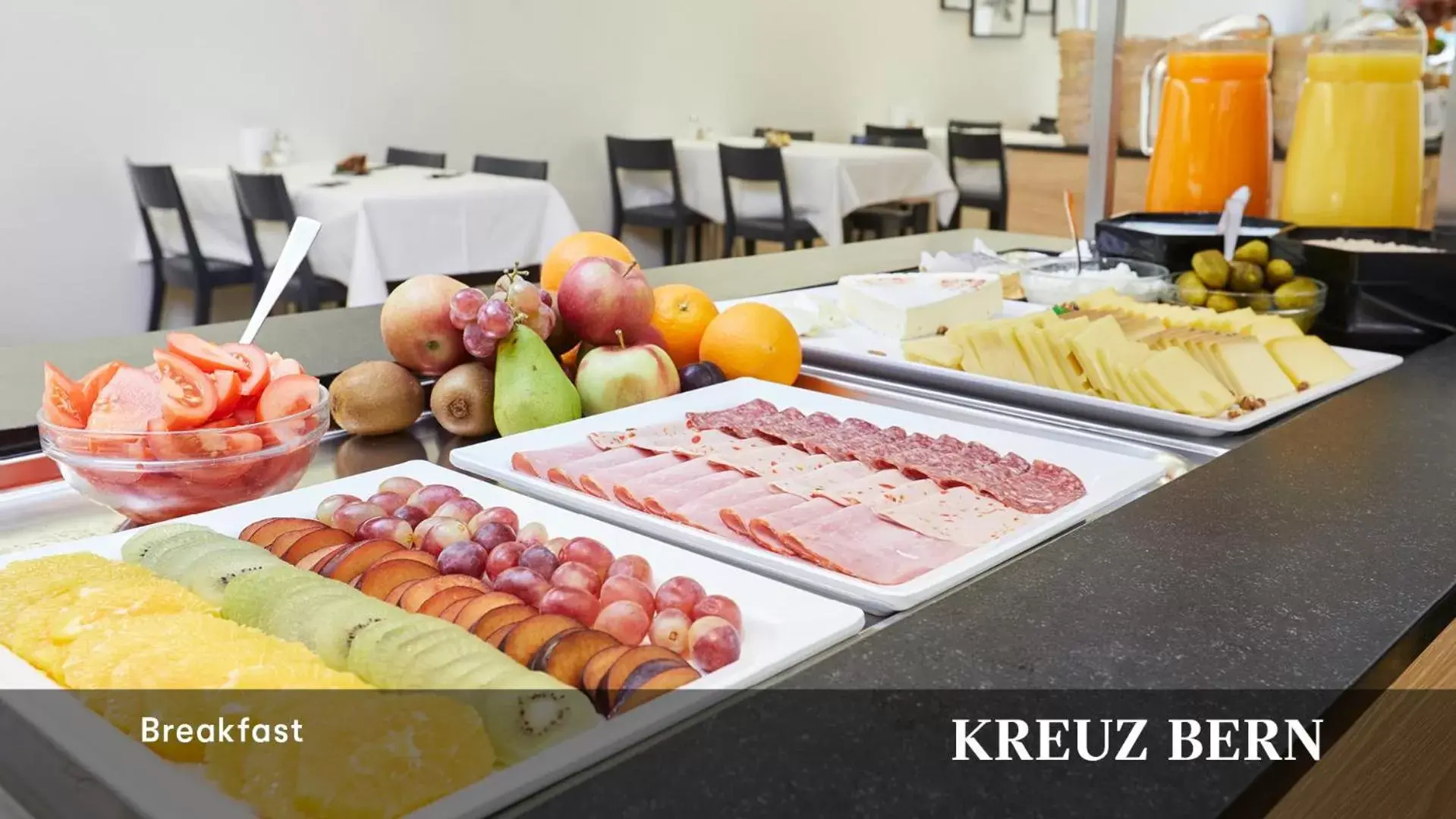 Buffet breakfast in Kreuz Bern Modern City Hotel Buffet breakfast in Kreuz Bern Modern City Hotel