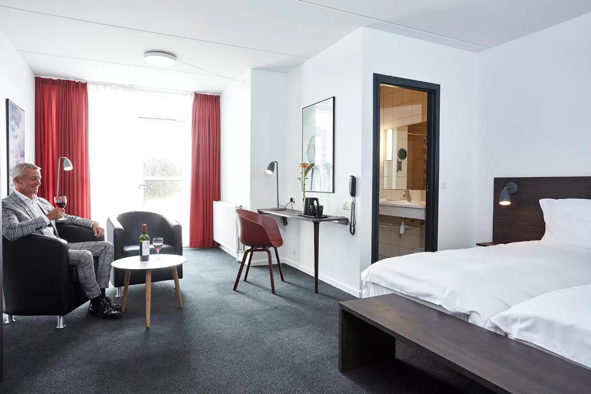 Photo of the whole room, Bed in Skaga Hotel