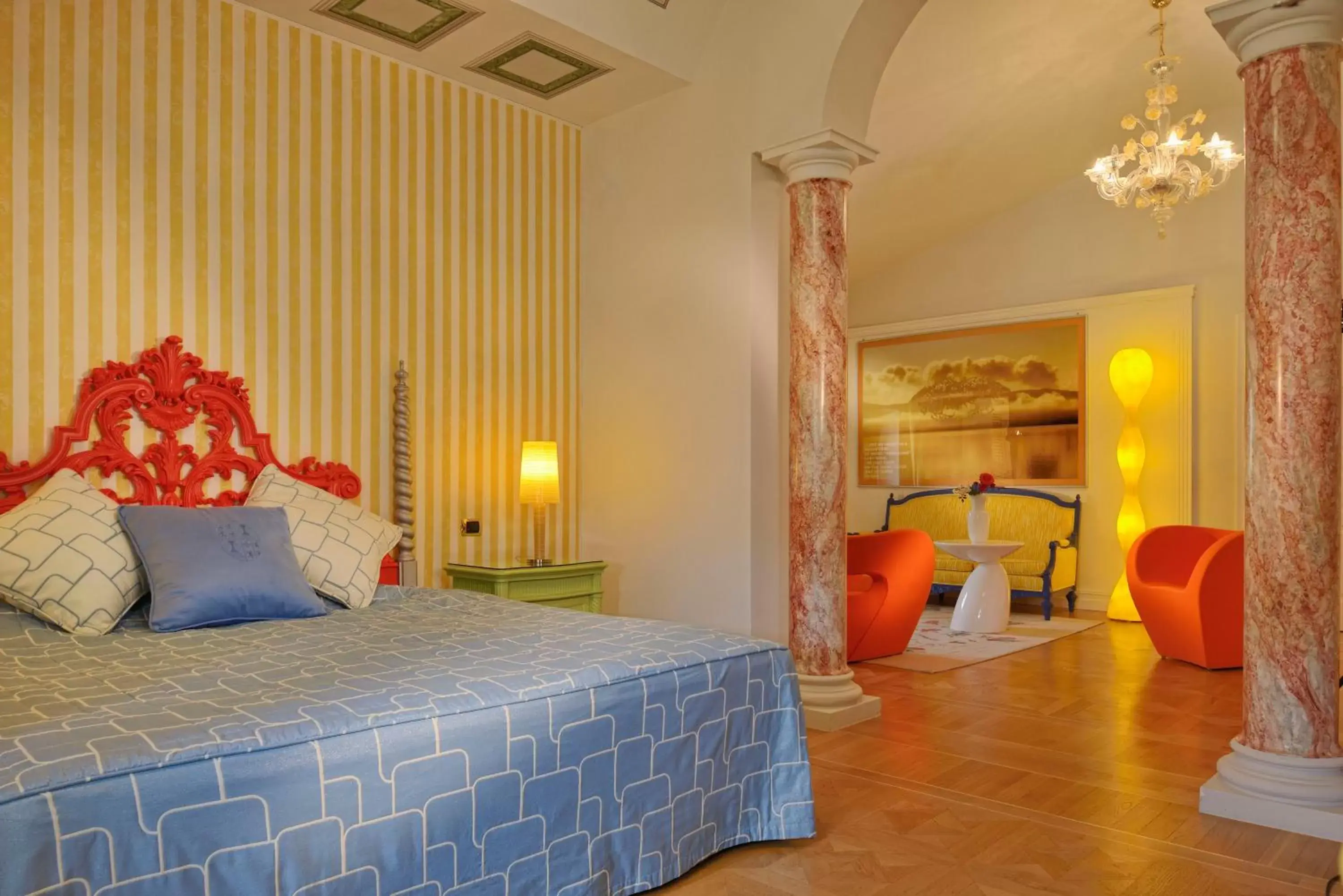 Living room, Bed in Byblos Art Hotel Villa Amistà
