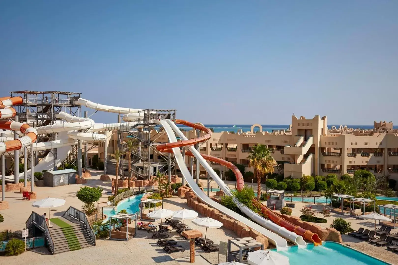 Aqua park, Bird's-eye View in Coral Sea Waterworld Sharm El Sheikh