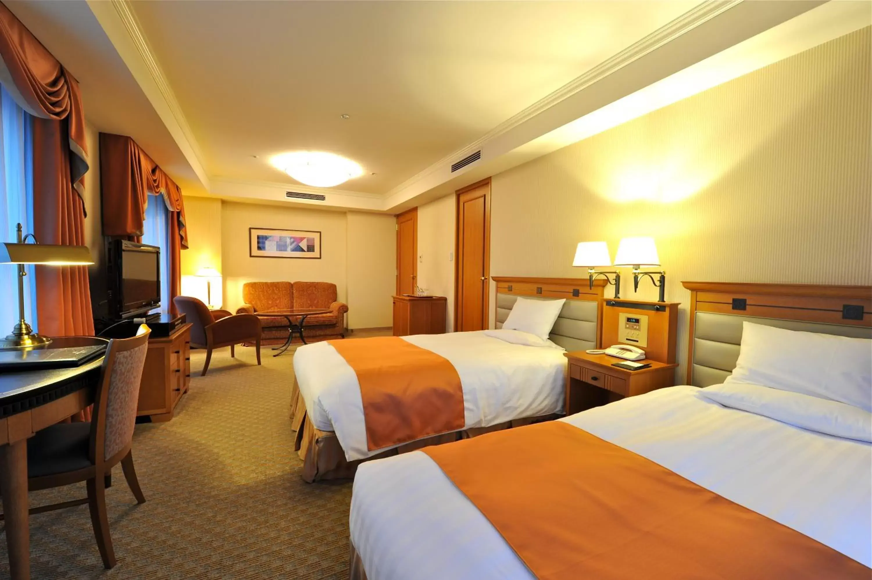 Bed in Hotel Metropolitan Morioka New Wing