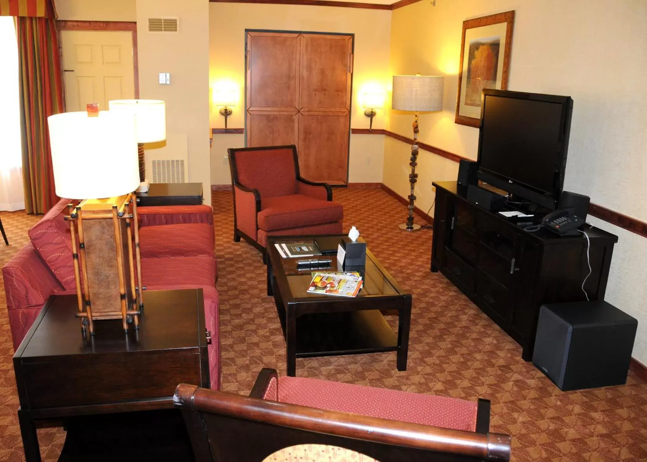 Photo of the whole room, TV/Entertainment Center in Slopeside Hotel by Seven Springs Resort