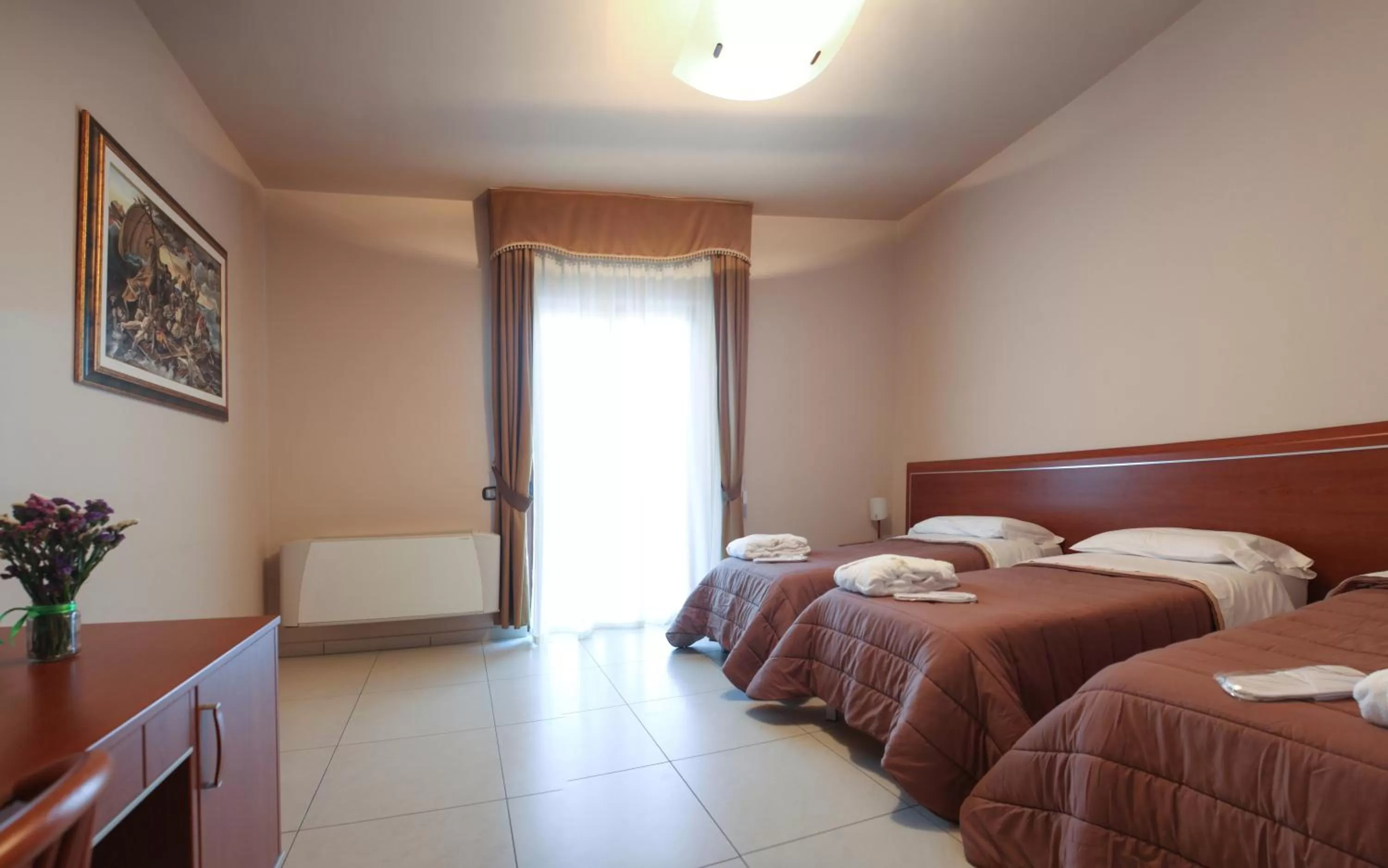 Bed in Hotel Ruffirio