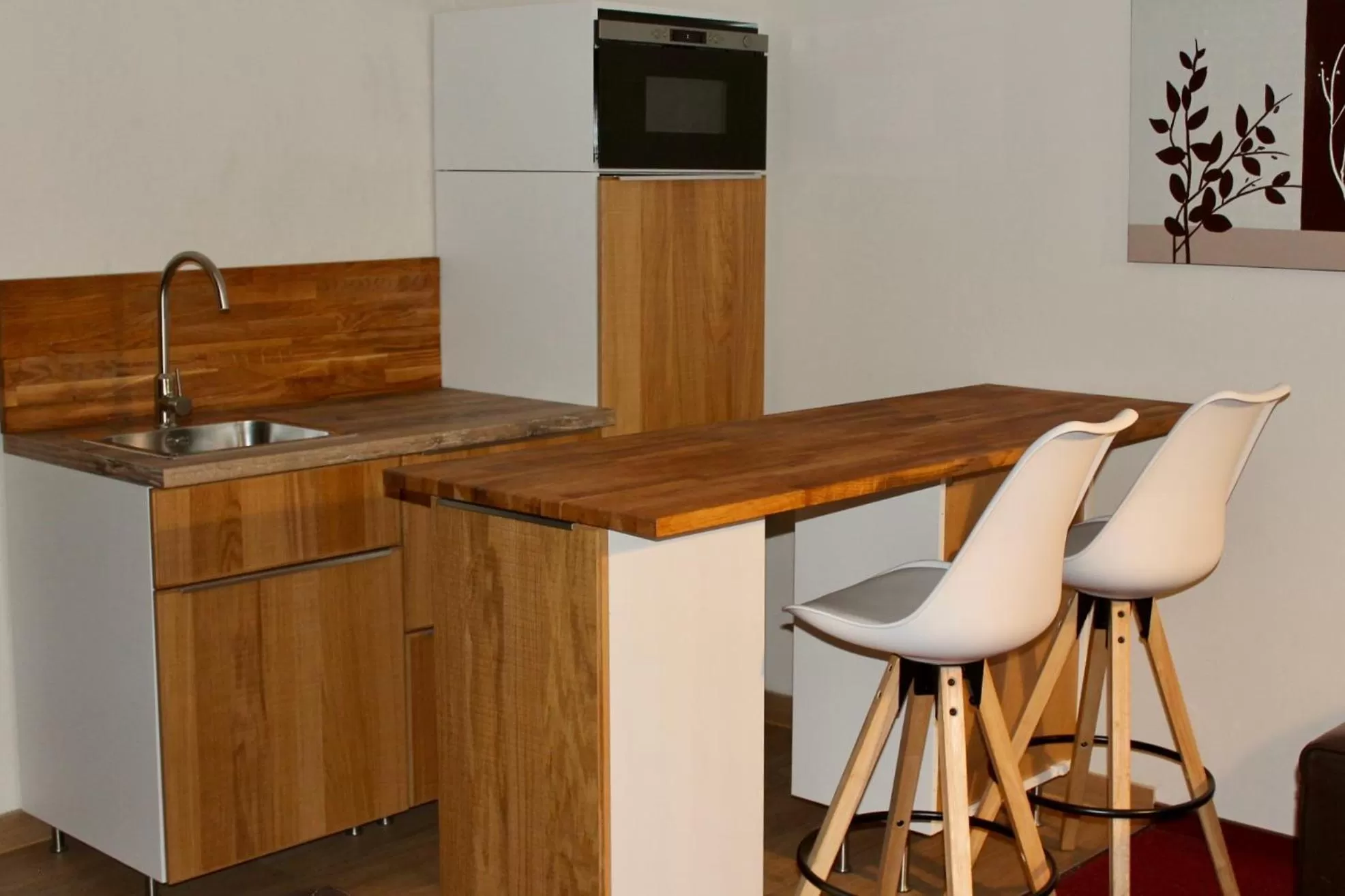 Kitchen or kitchenette in Hotel Donnersberg