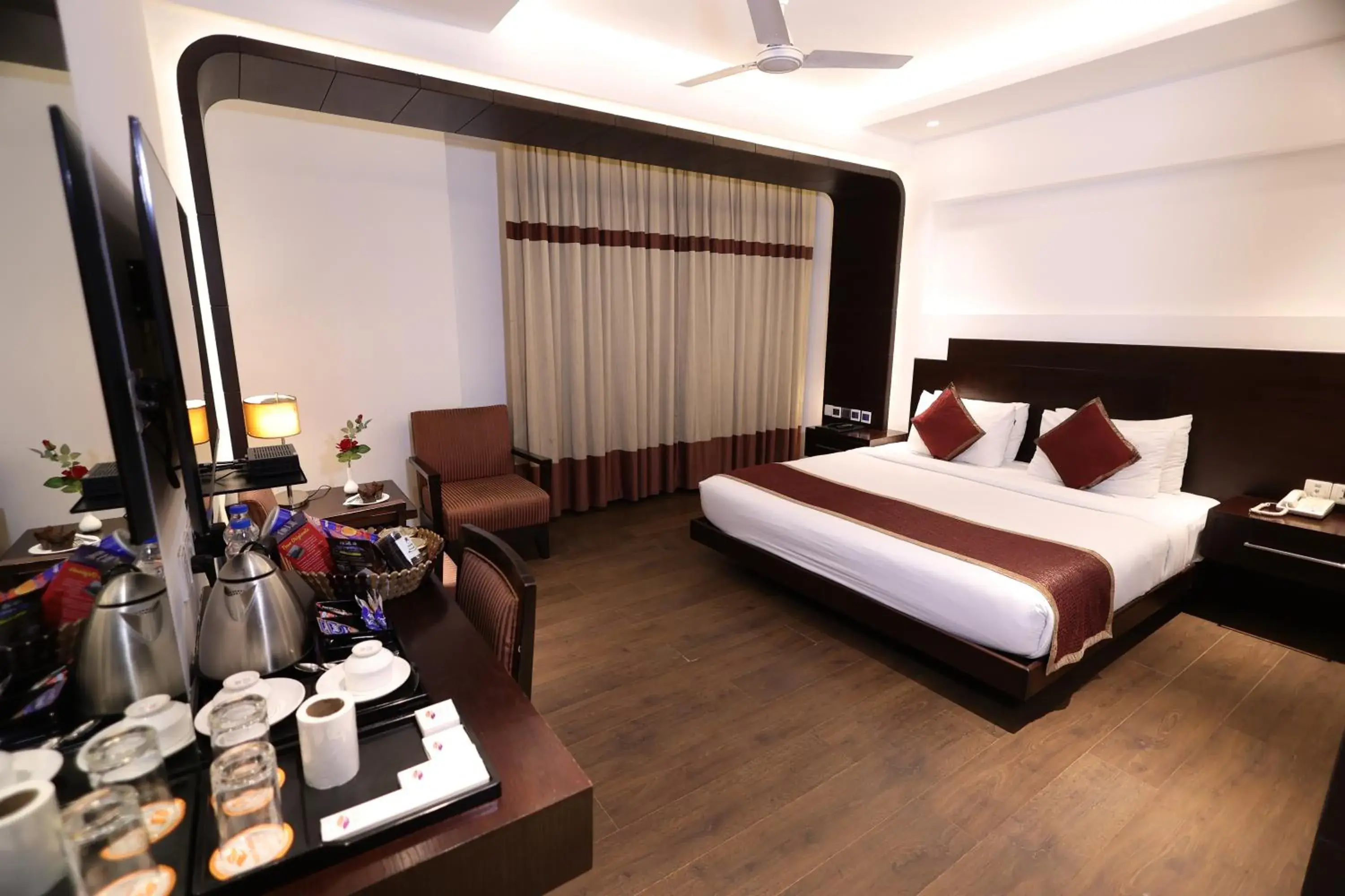 Bed in Hotel GODWIN DELUXE - New Delhi Railway Station - Paharganj