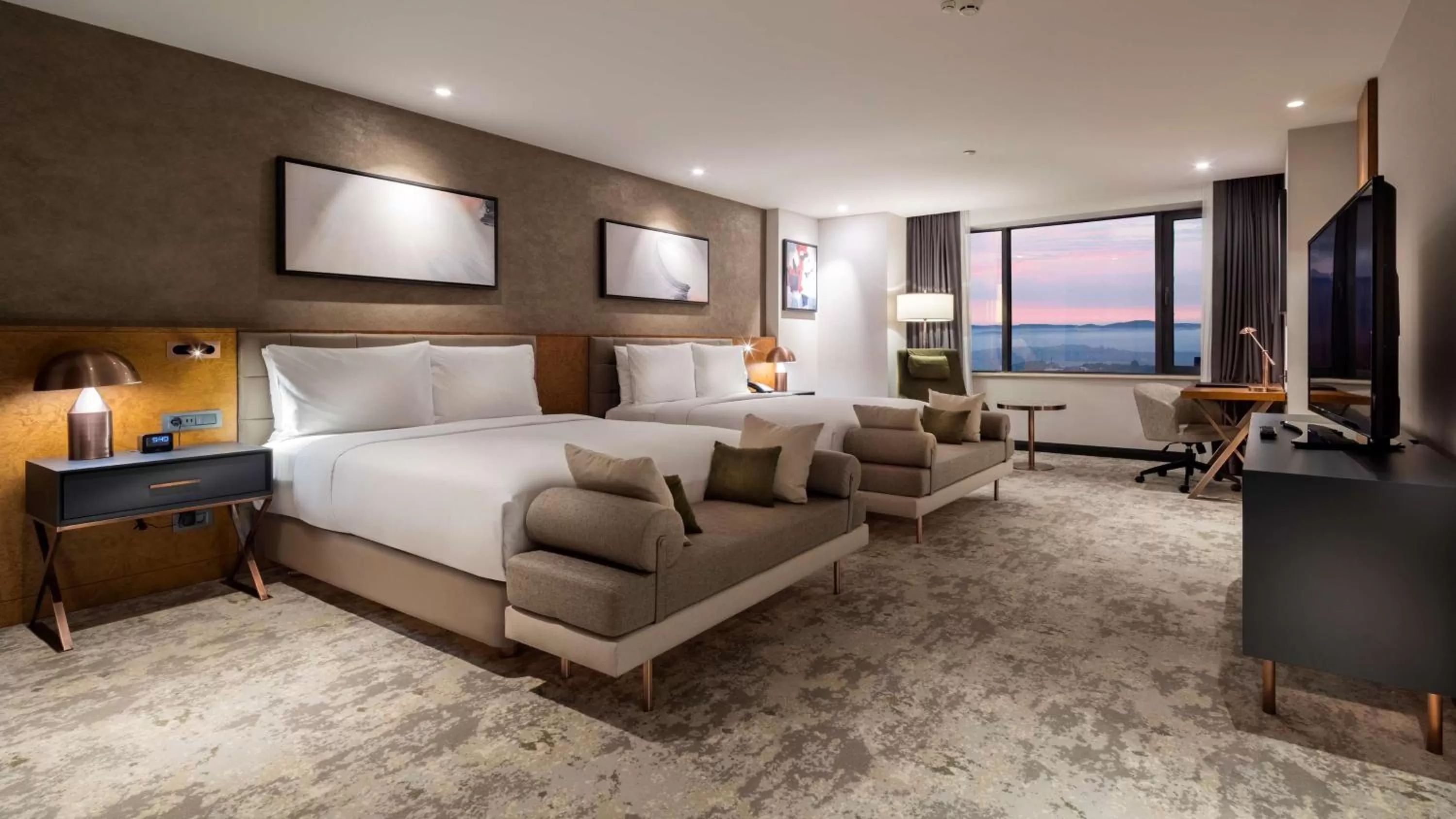 Bed in Hilton Istanbul Maslak