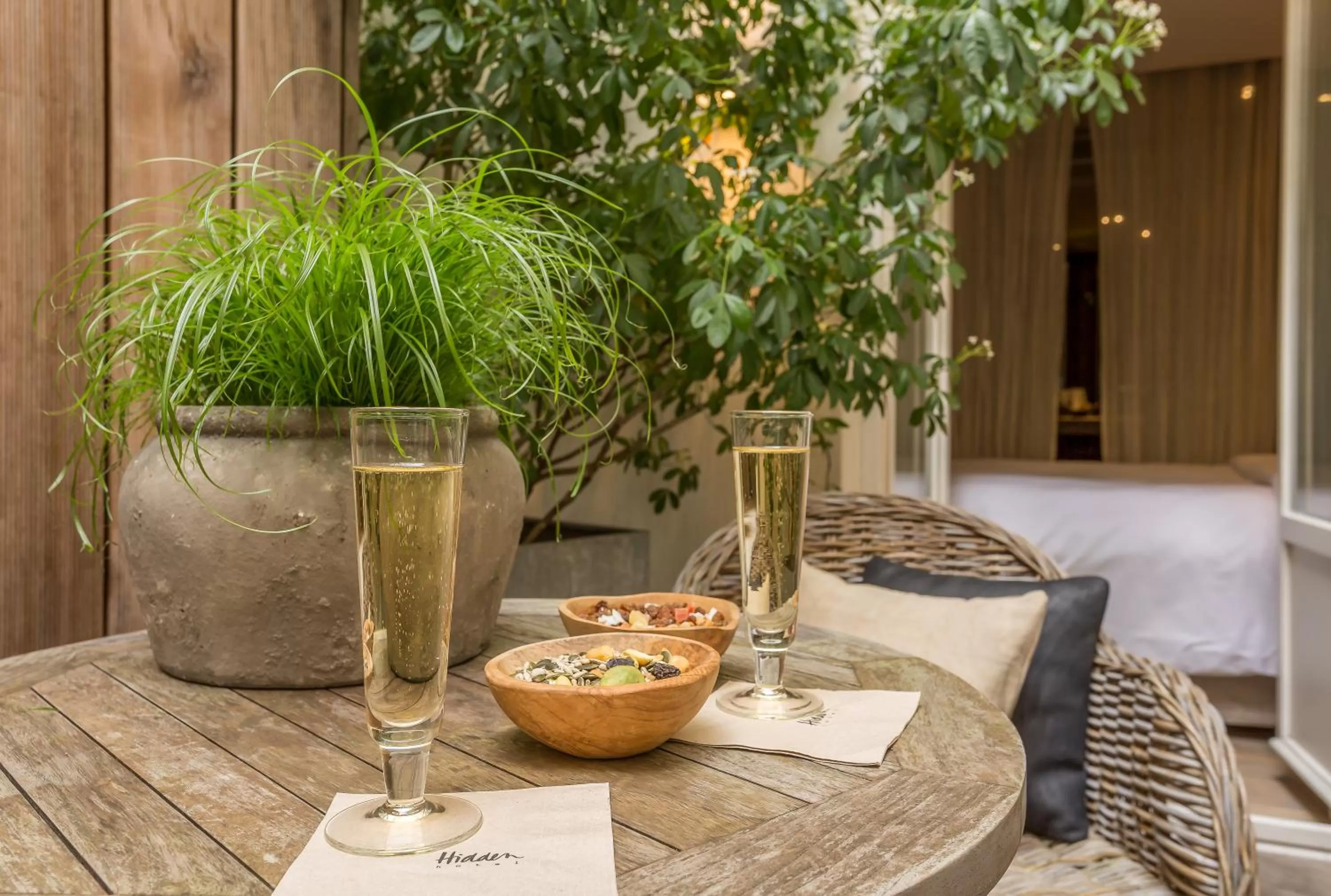 Patio in Hidden Hotel