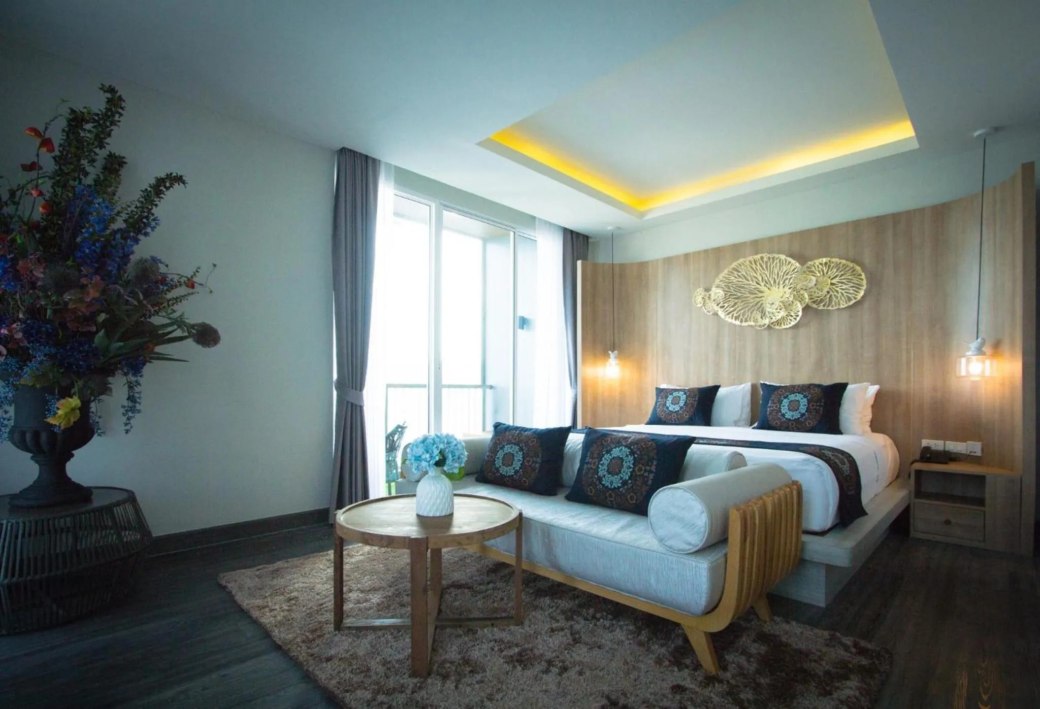 Bed in Maldives Beach Resort