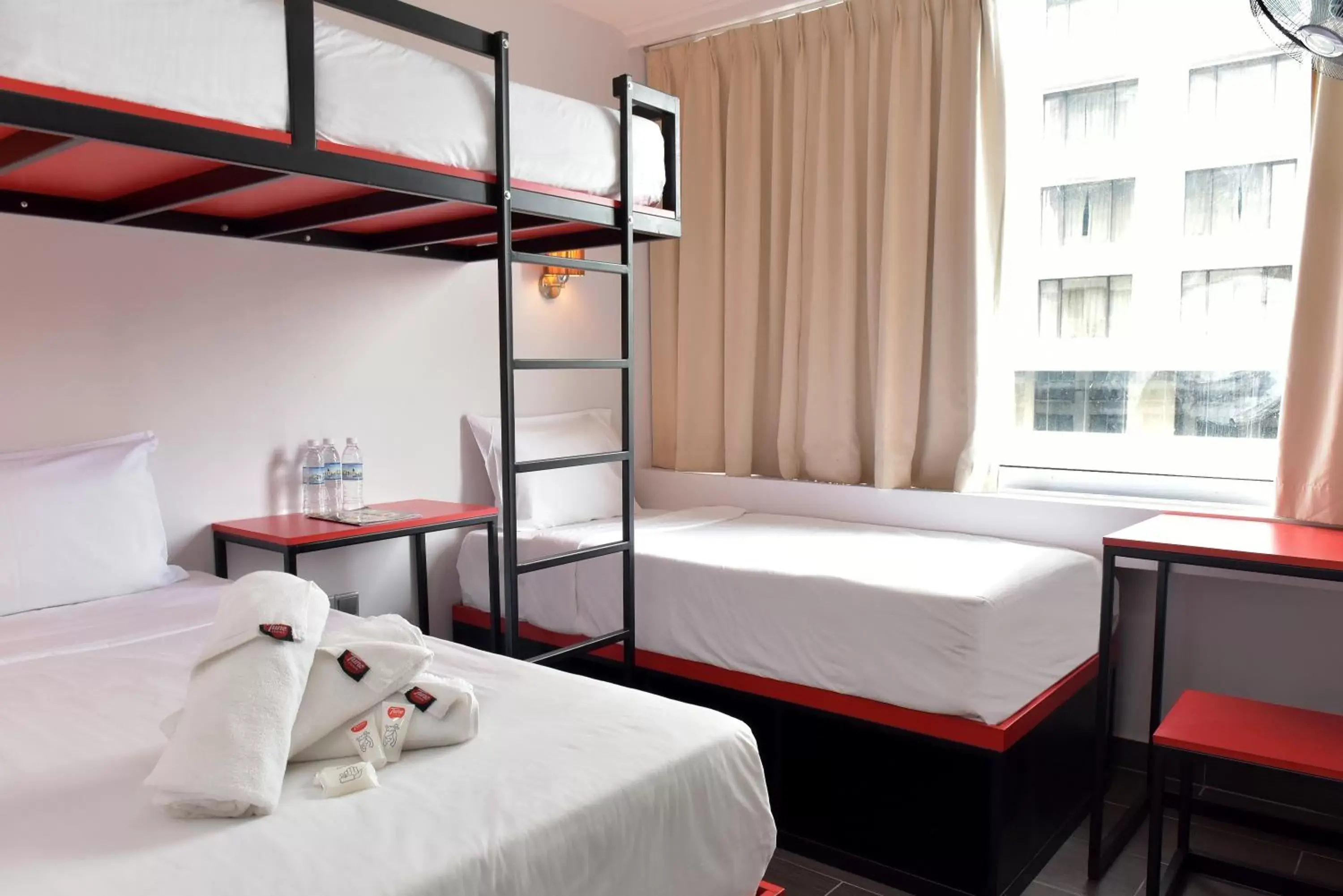 bunk bed in Tune Hotel - Waterfront Kuching