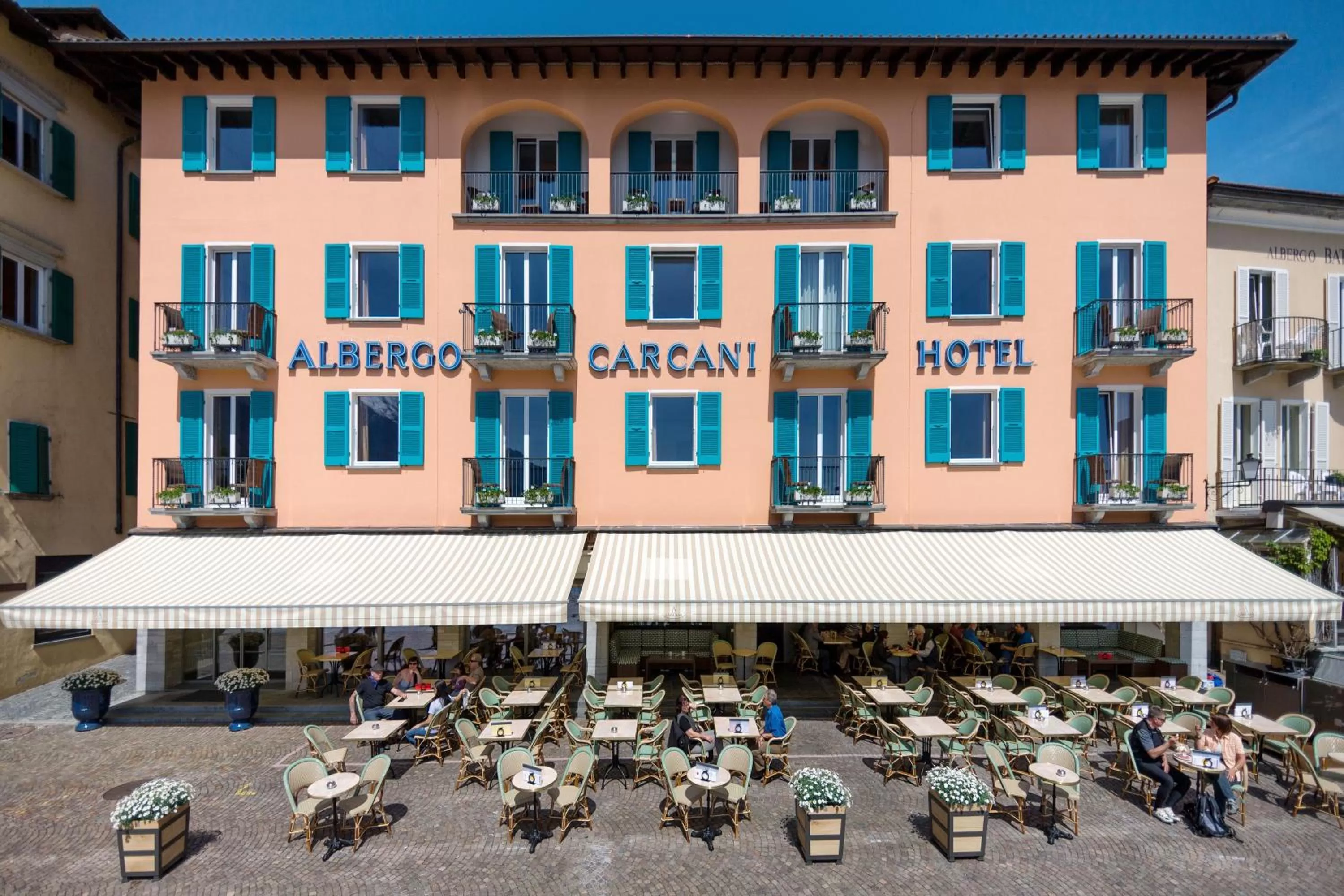 Facade/entrance in Albergo Carcani by Ketty & Tommy