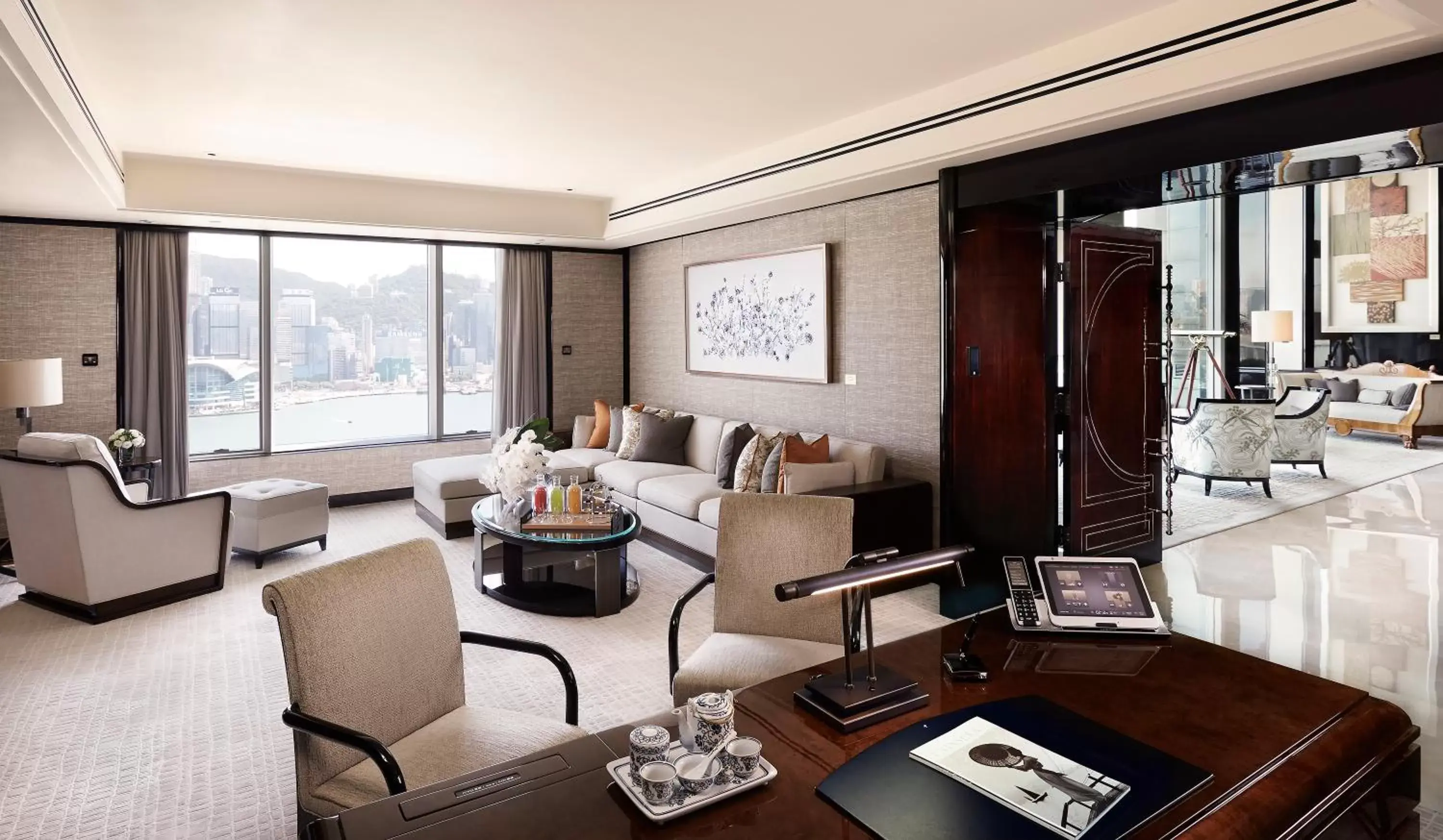 Living room in The Peninsula Hong Kong