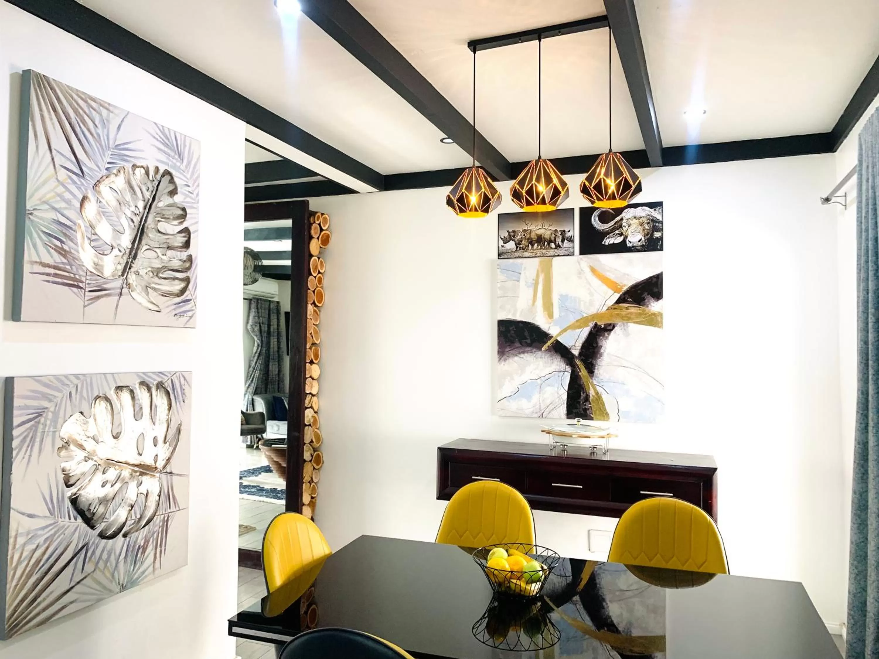 Dining Area in 24 On Basil Inventive suites