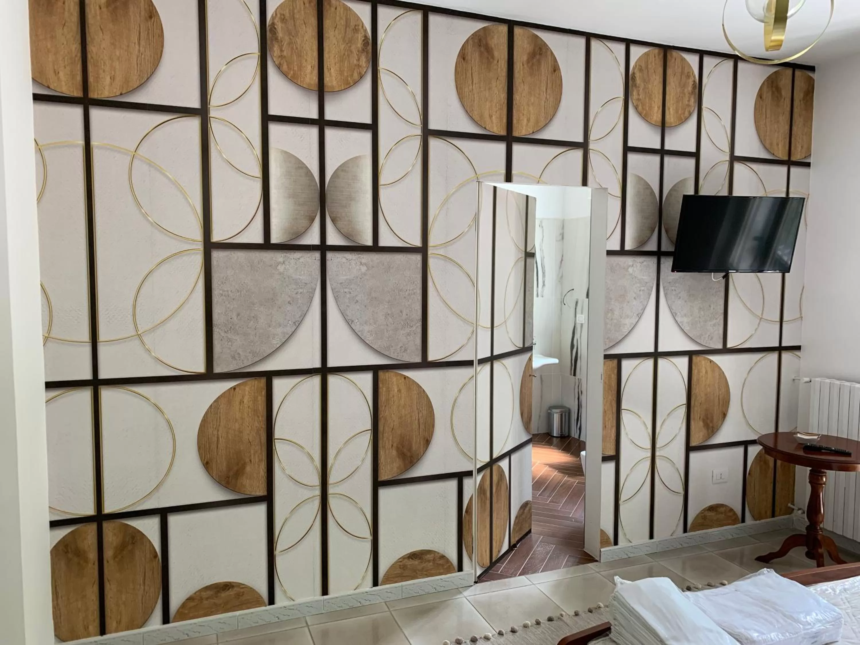 Decorative detail, Bed in La Villetta B&B