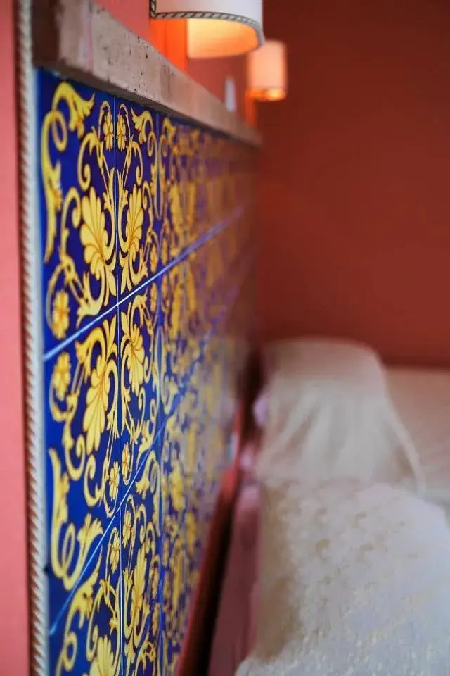 Decorative detail, Bed in Aequa Hotel