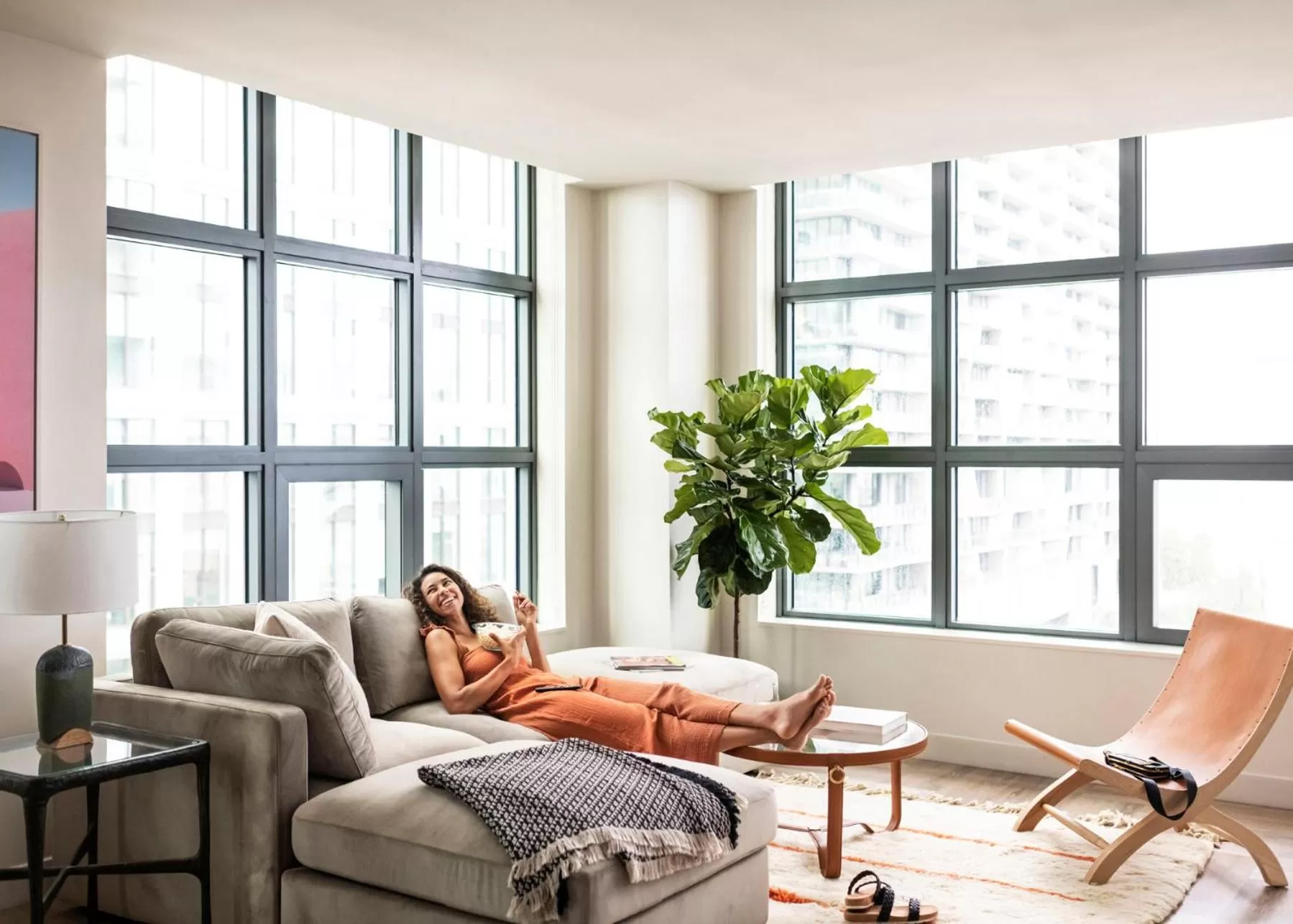 Living room in ROOST Tampa