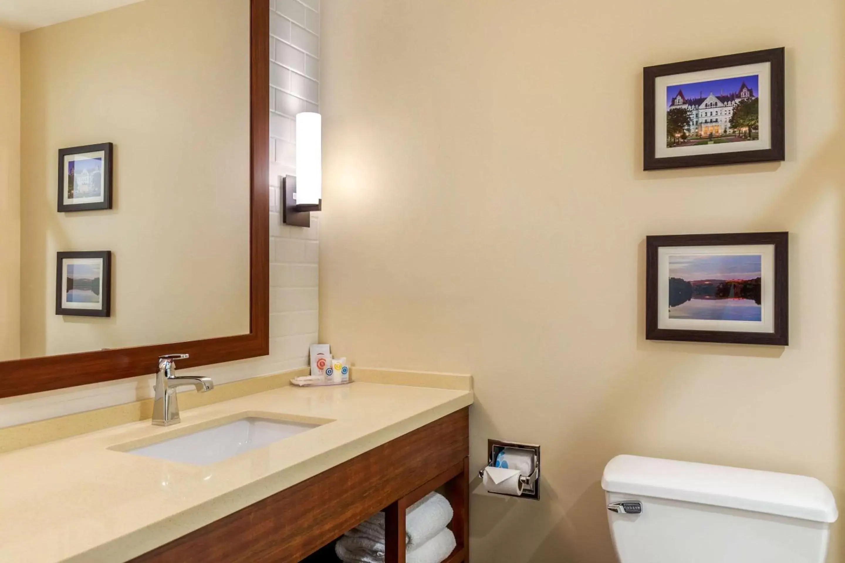 Bedroom, Bathroom in Comfort Inn & Suites Schenectady - Scotia