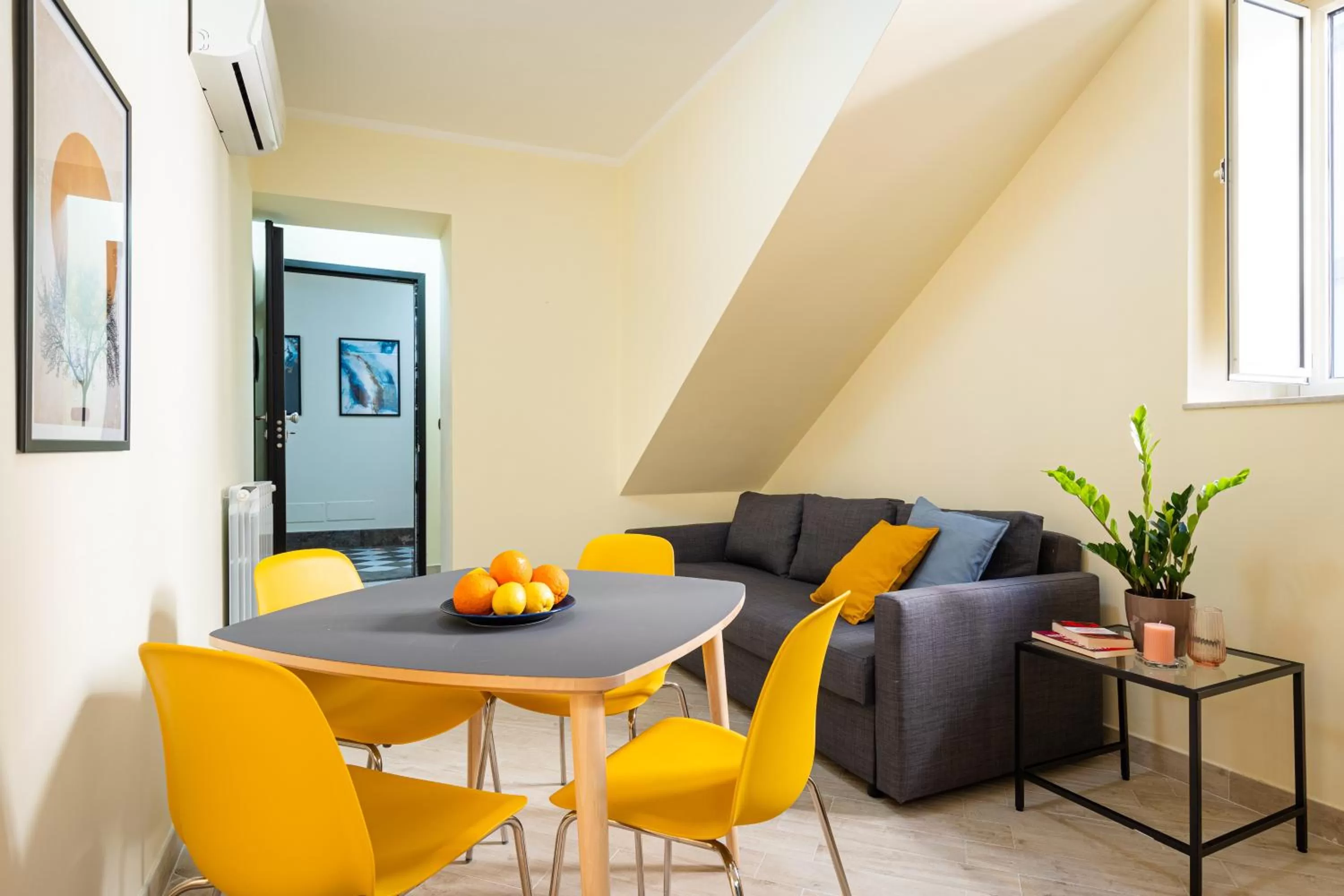 Living room in Open Sicily Residence - Central Apartments Near Quattro Canti