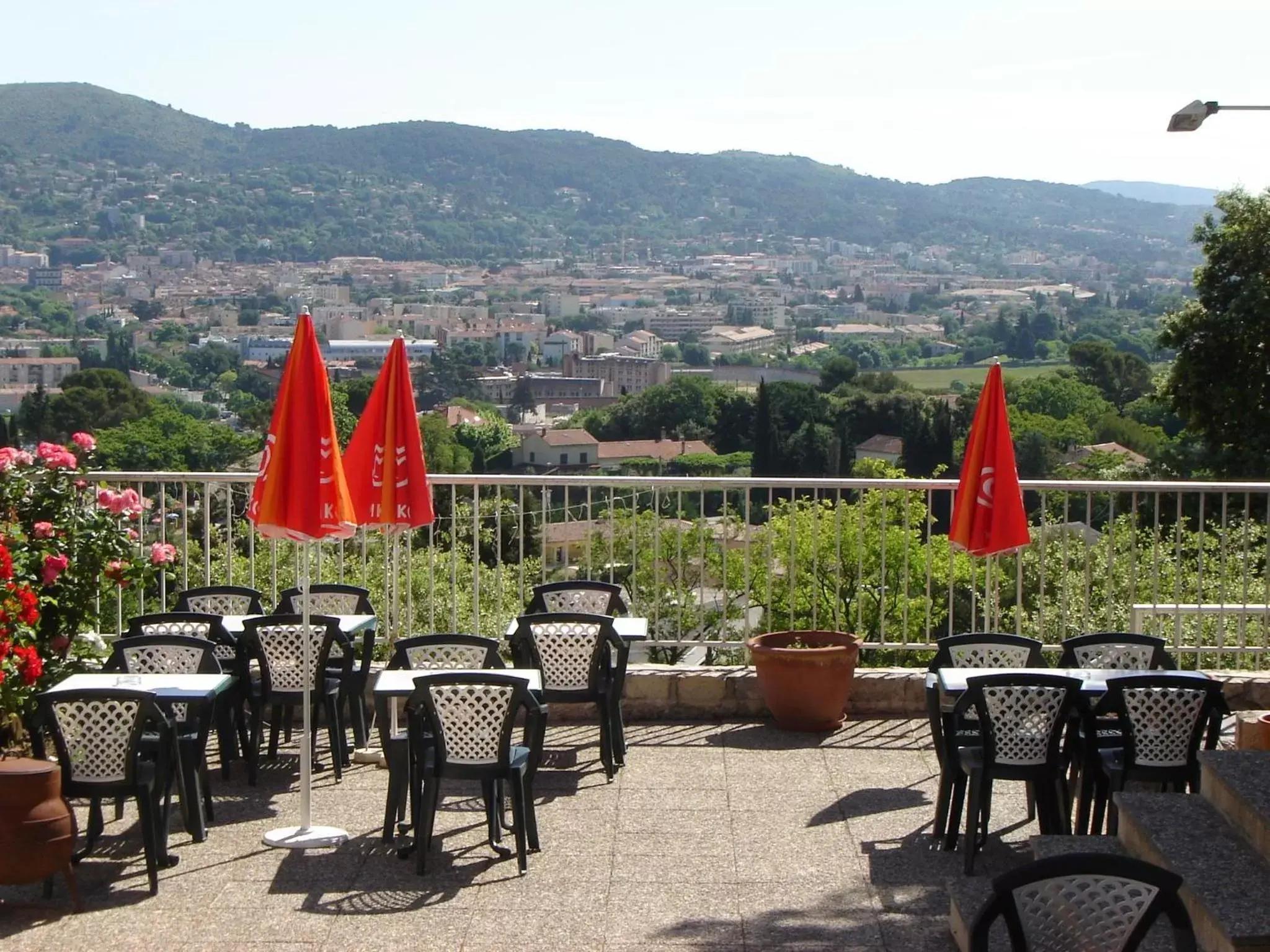 Balcony/Terrace, Restaurant/Places to Eat in Logis Hotel Le Col De L'ange