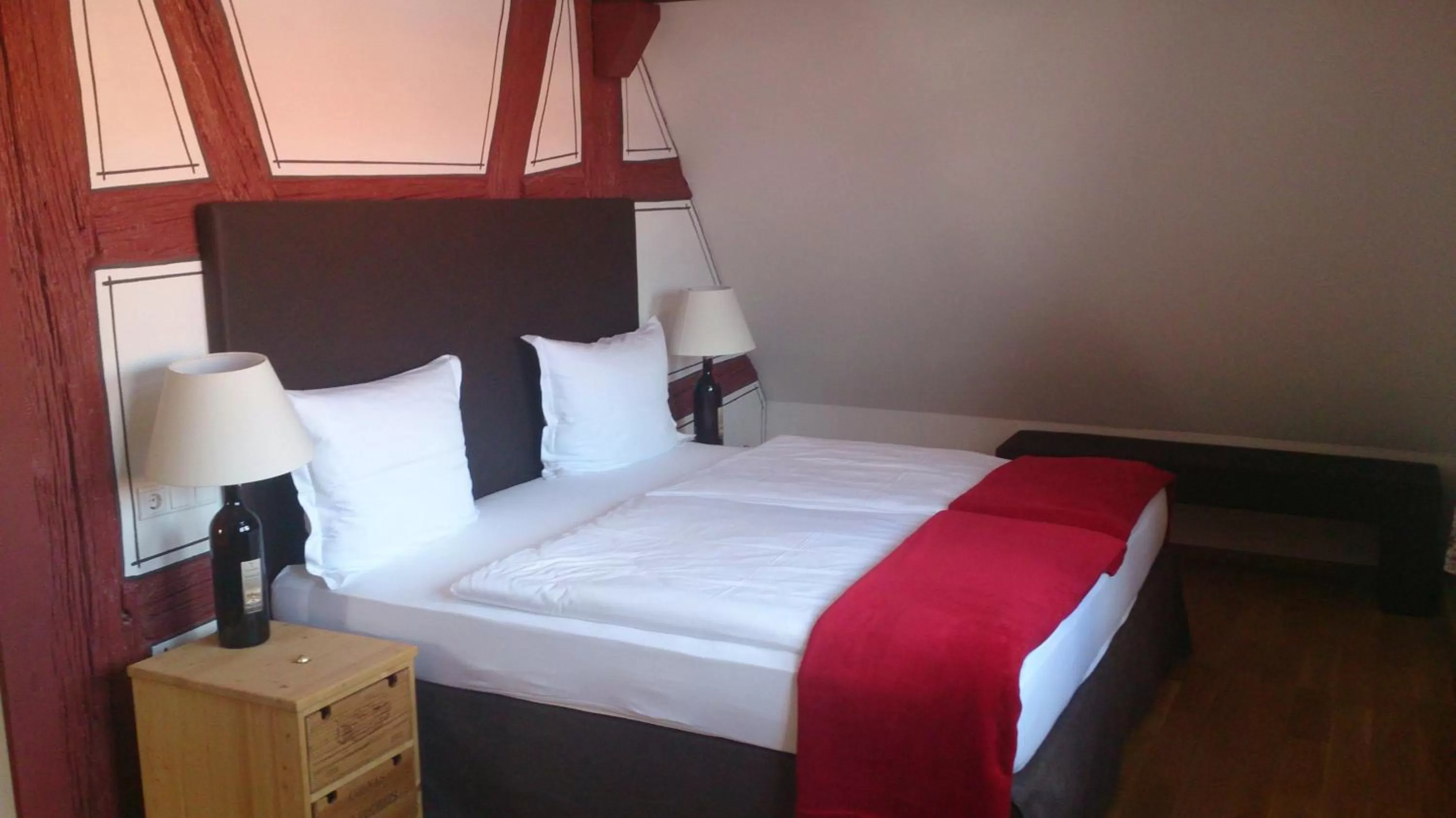 Bed in Landgasthof Zum Hasen