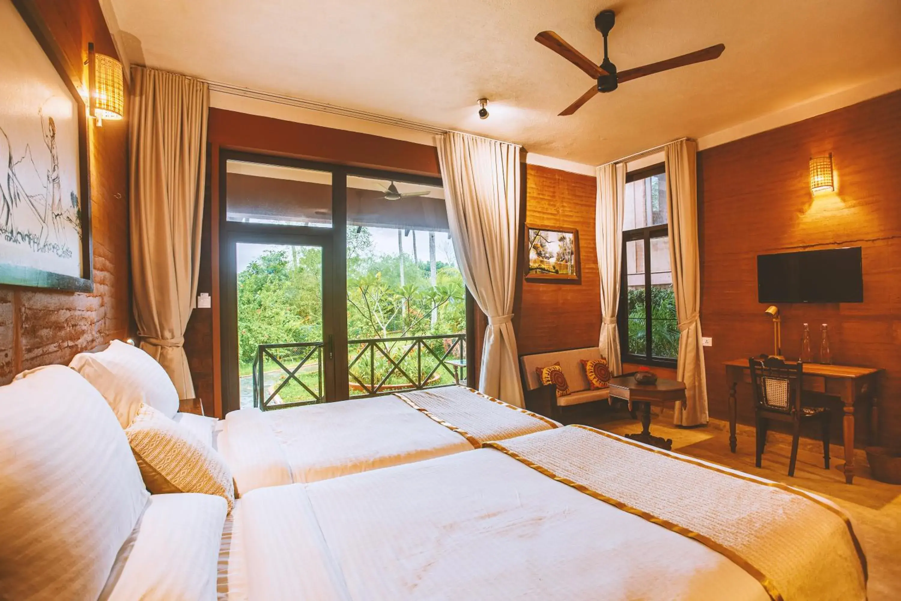 Photo of the whole room, Bed in AMARA AYURVEDA RETREAT- Overlooking Evergreen Western Ghats an ecologically sustainable living space in Kovalam Photo of the whole room, Bed in AMARA AYURVEDA RETREAT- Overlooking Evergreen Western Ghats an ecologically sustainable living space in Kovalam