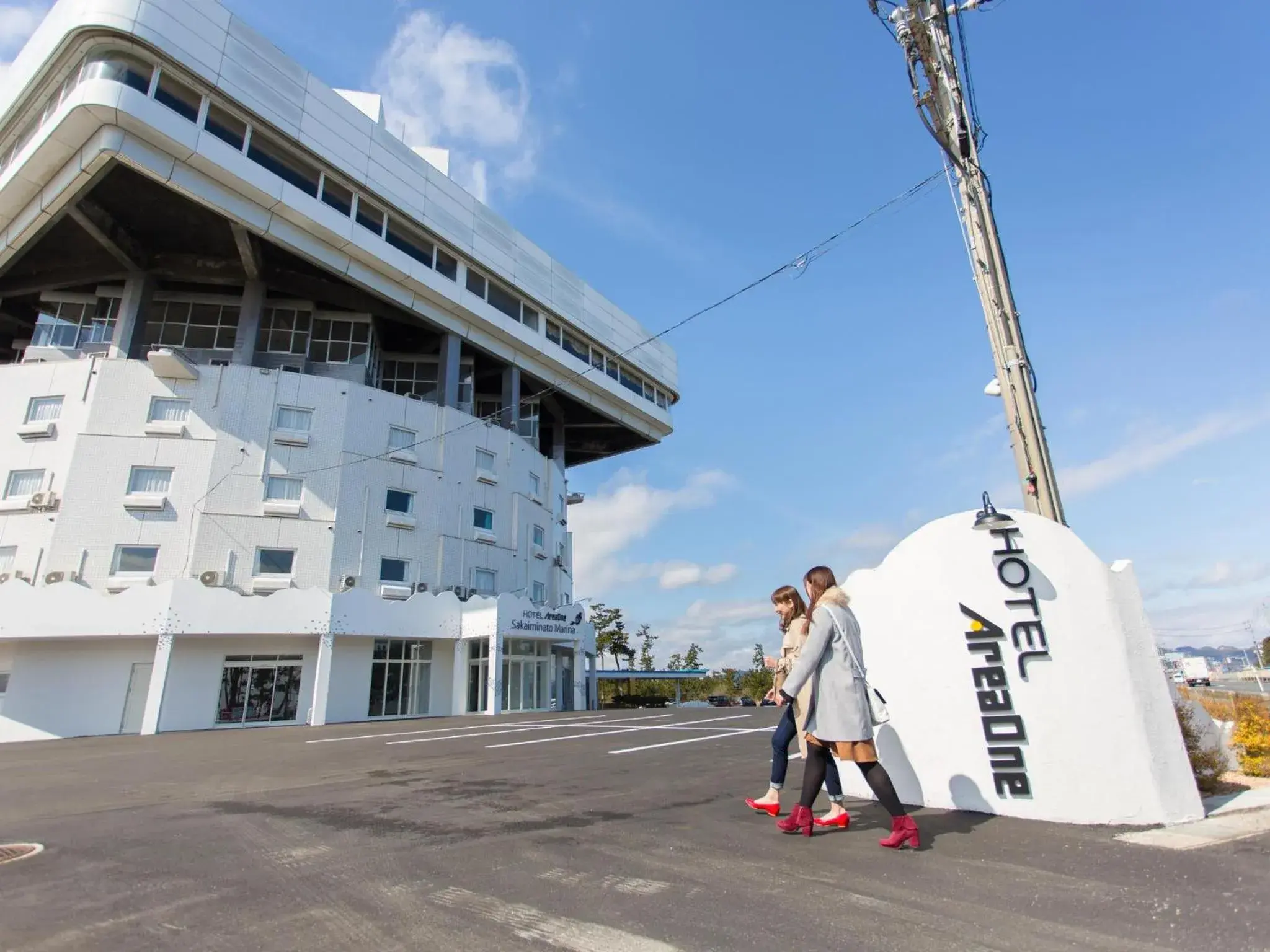 Facade/entrance, Property Building in Hotel AreaOne Sakaiminato Marina