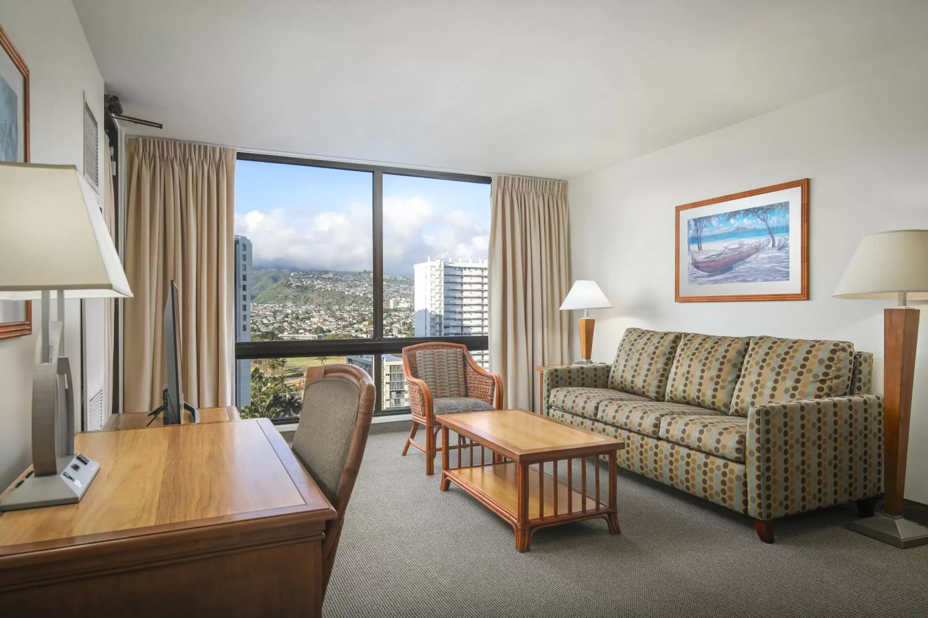 View (from property/room), Seating Area in Aston Waikiki Sunset