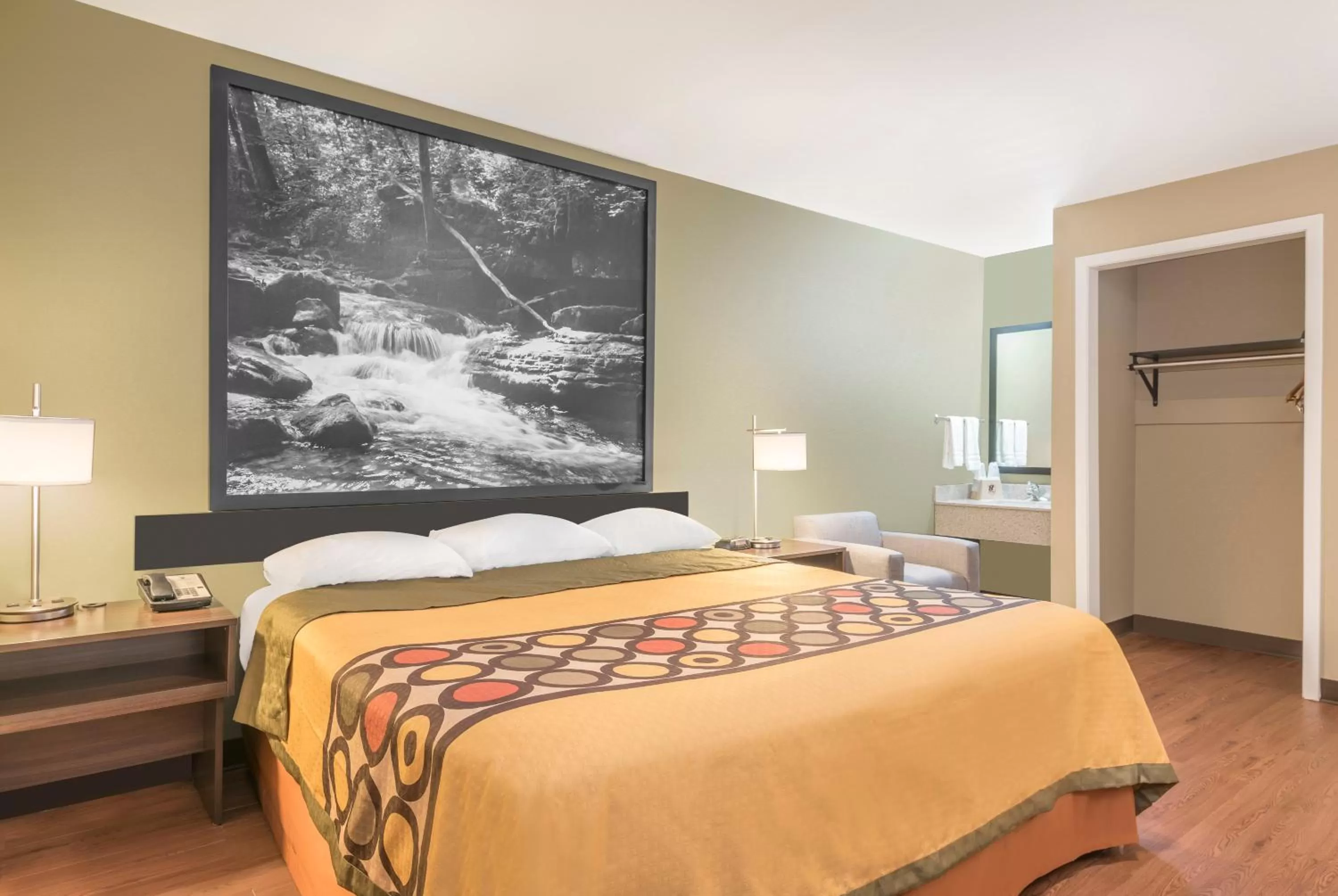 Bed in Super 8 by Wyndham Bryant Little Rock Area