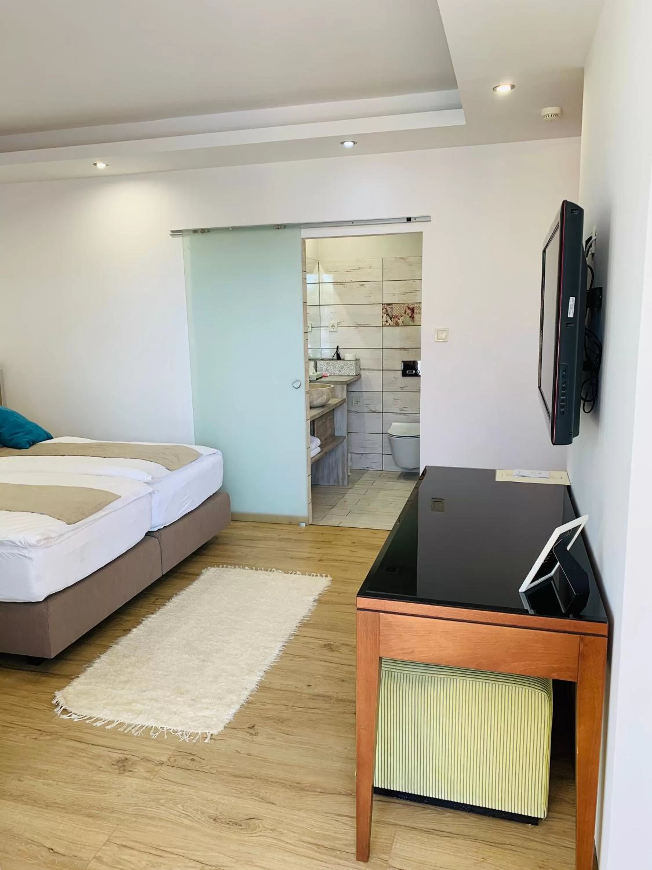 Bed in Egria Apartments