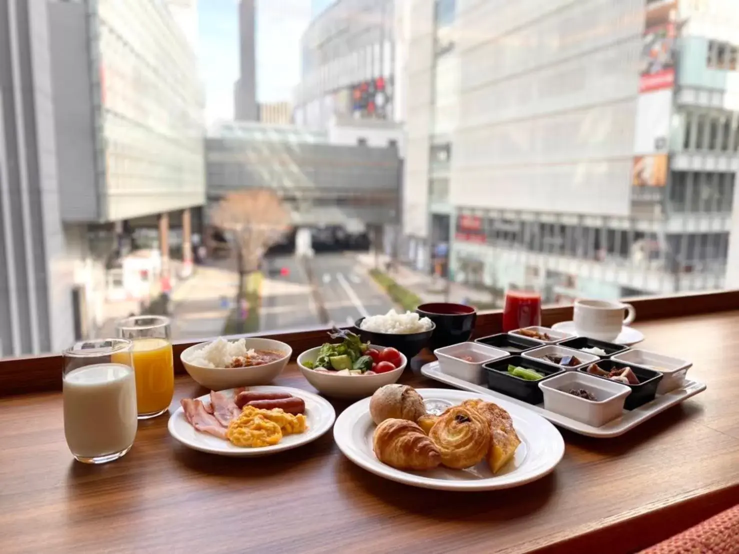Breakfast in Akihabara Washington Hotel
