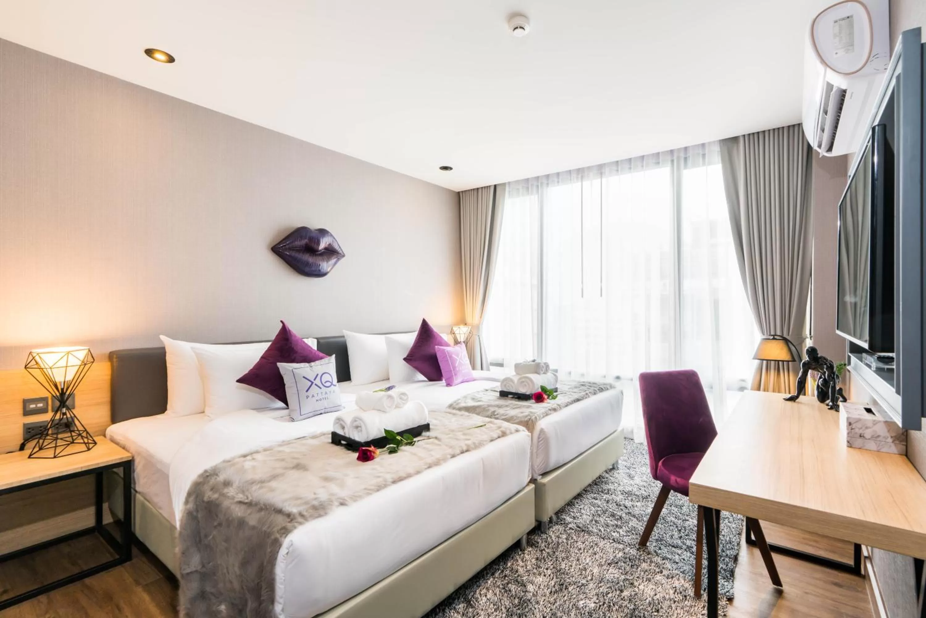 Photo of the whole room, Bed in XQ Pattaya Hotel