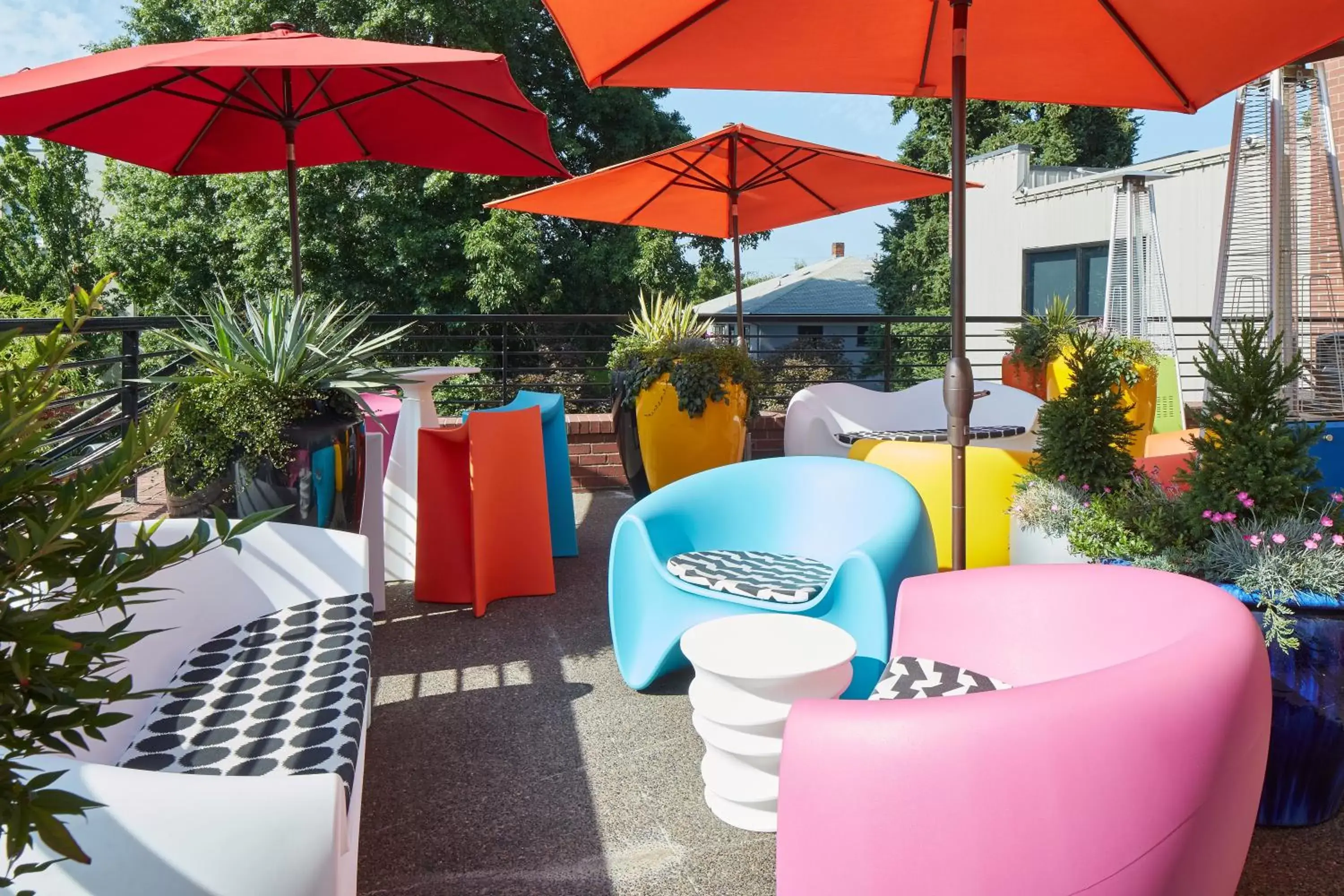 Patio in Inn at Northrup Station