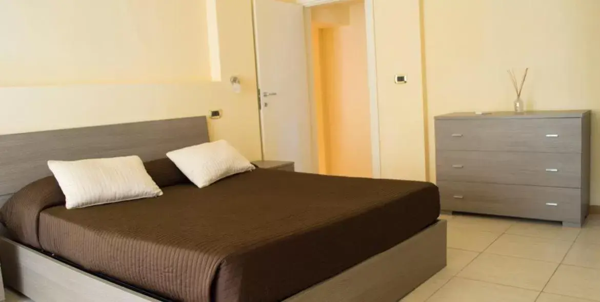 Bed in Guerrini Hotel