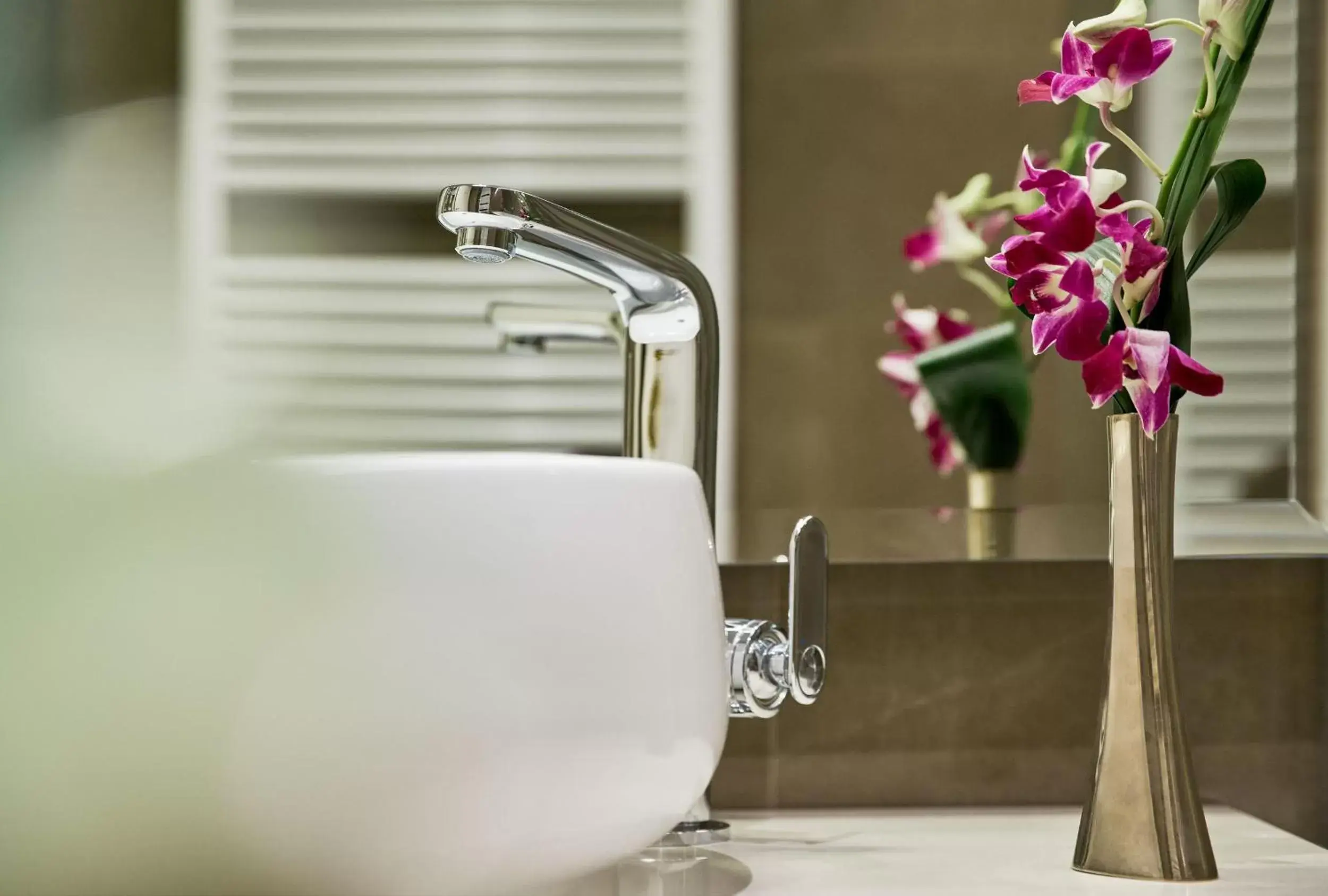 Decorative detail, Bathroom in Grand Hotel Duchi d'Aosta