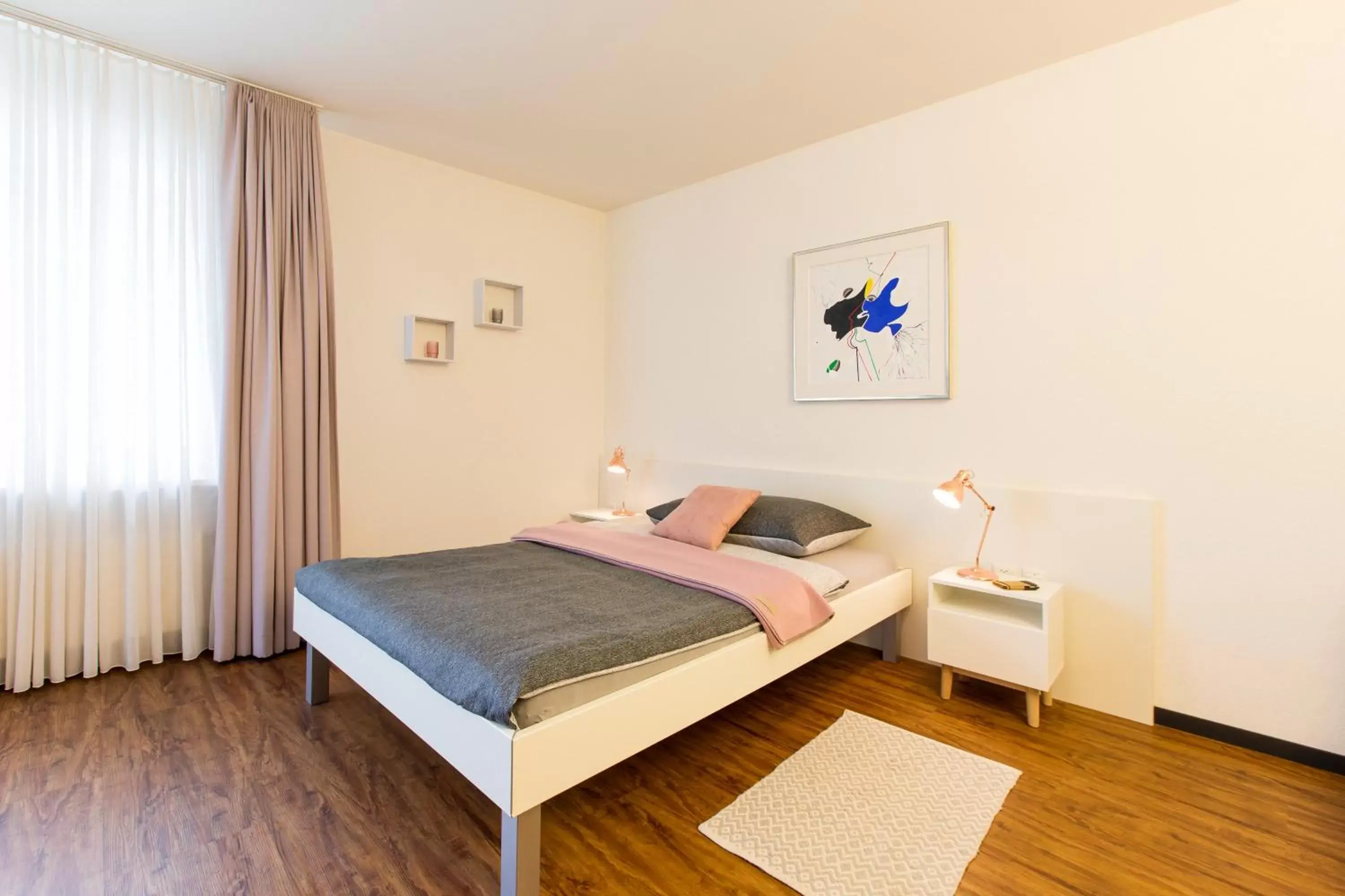 Bed in Apartmenthaus zum Trillen Basel City Center