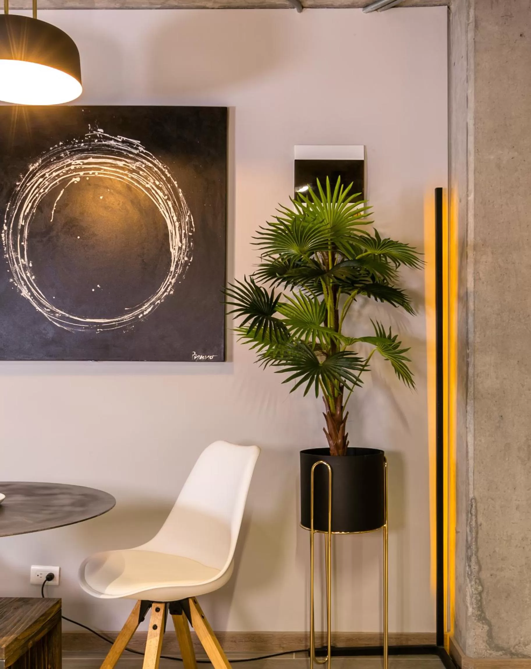 Seating area in Factory Lofts Hotel