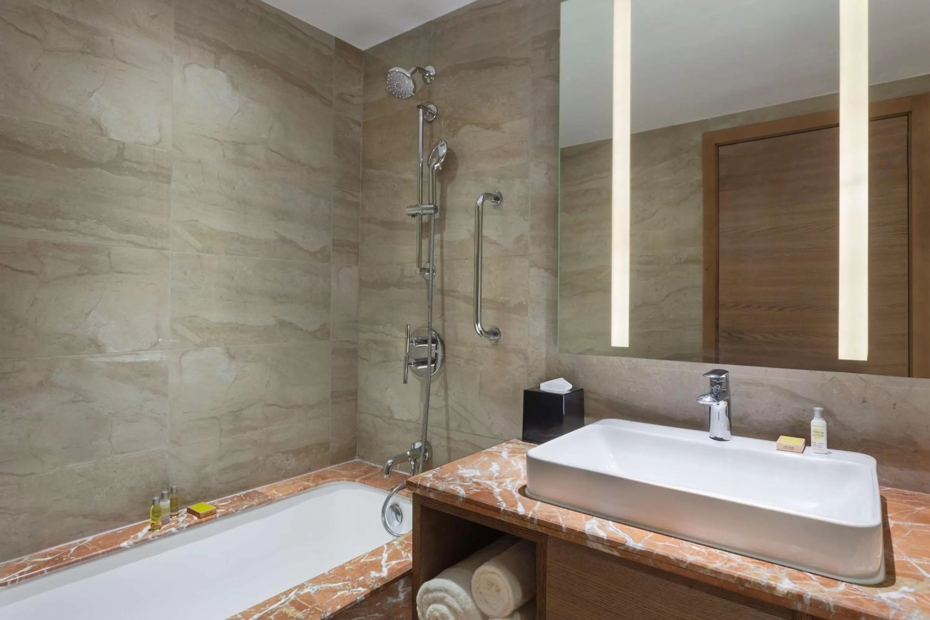 Bathroom in DoubleTree By Hilton Jaipur Amer